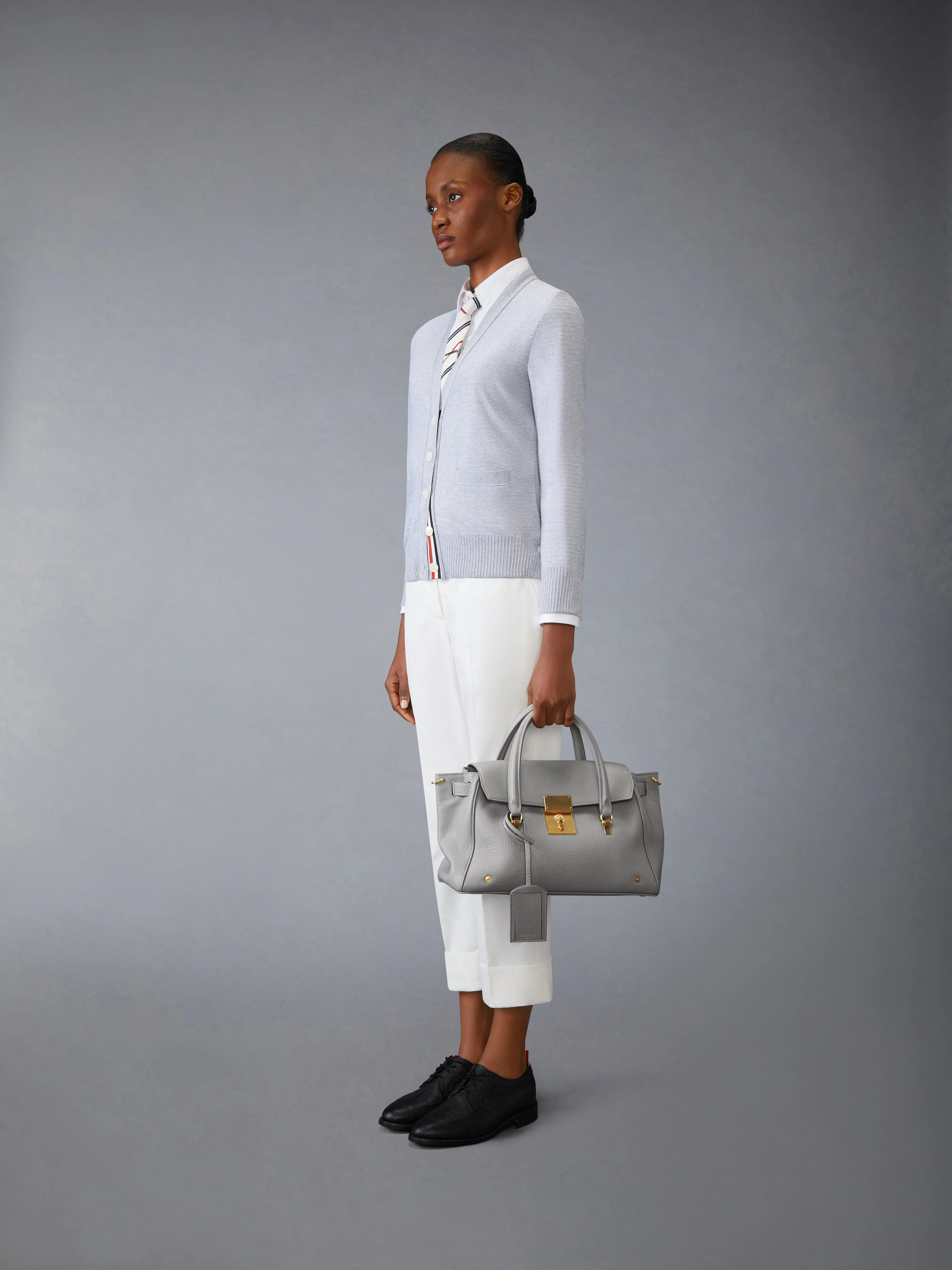 BOLTON BAG IN SOFT PEBBLE GRAIN LEATHER sold by Thom Browne product image thumbnail 4