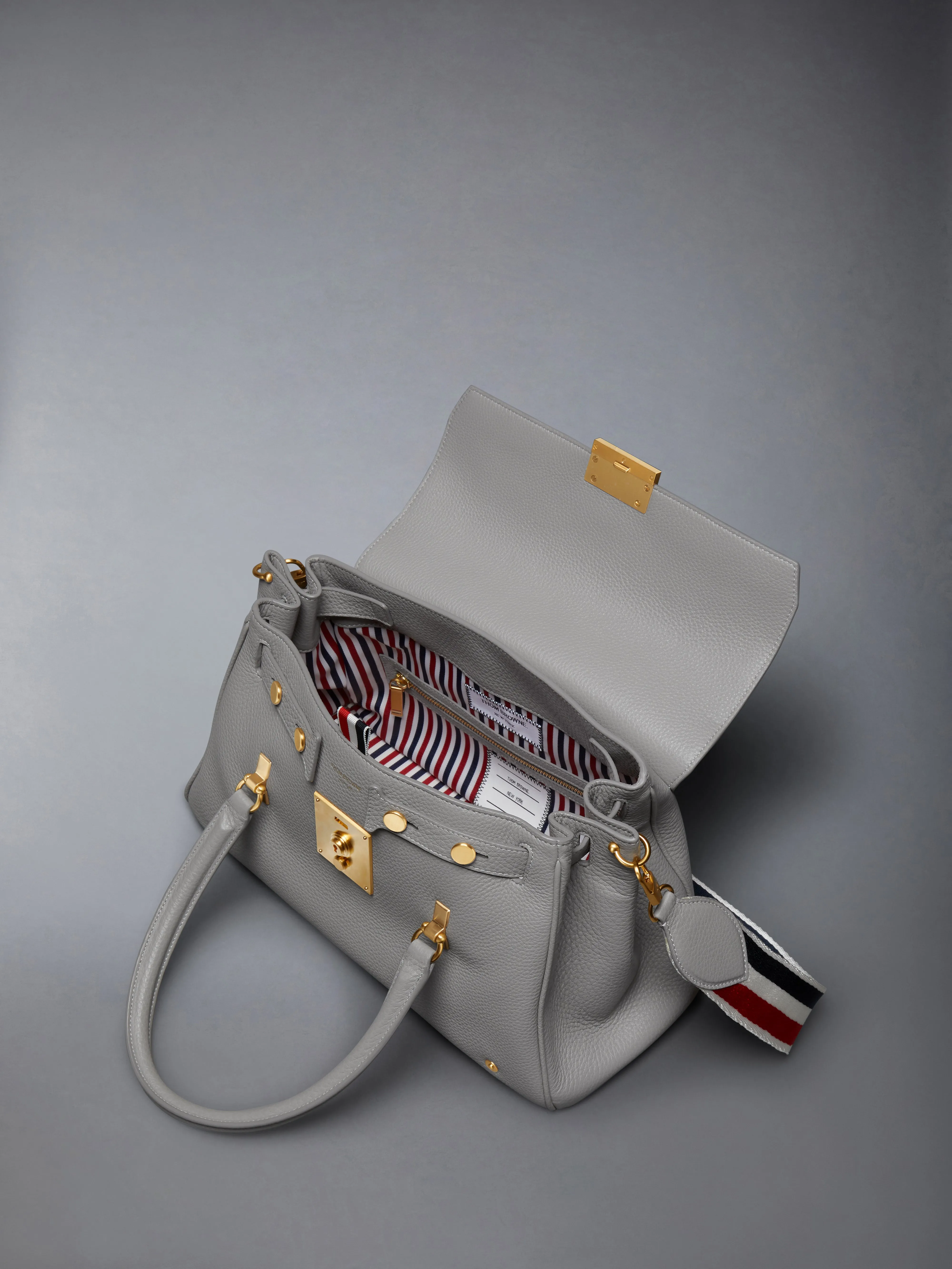 BOLTON BAG IN SOFT PEBBLE GRAIN LEATHER sold by Thom Browne product image thumbnail 5