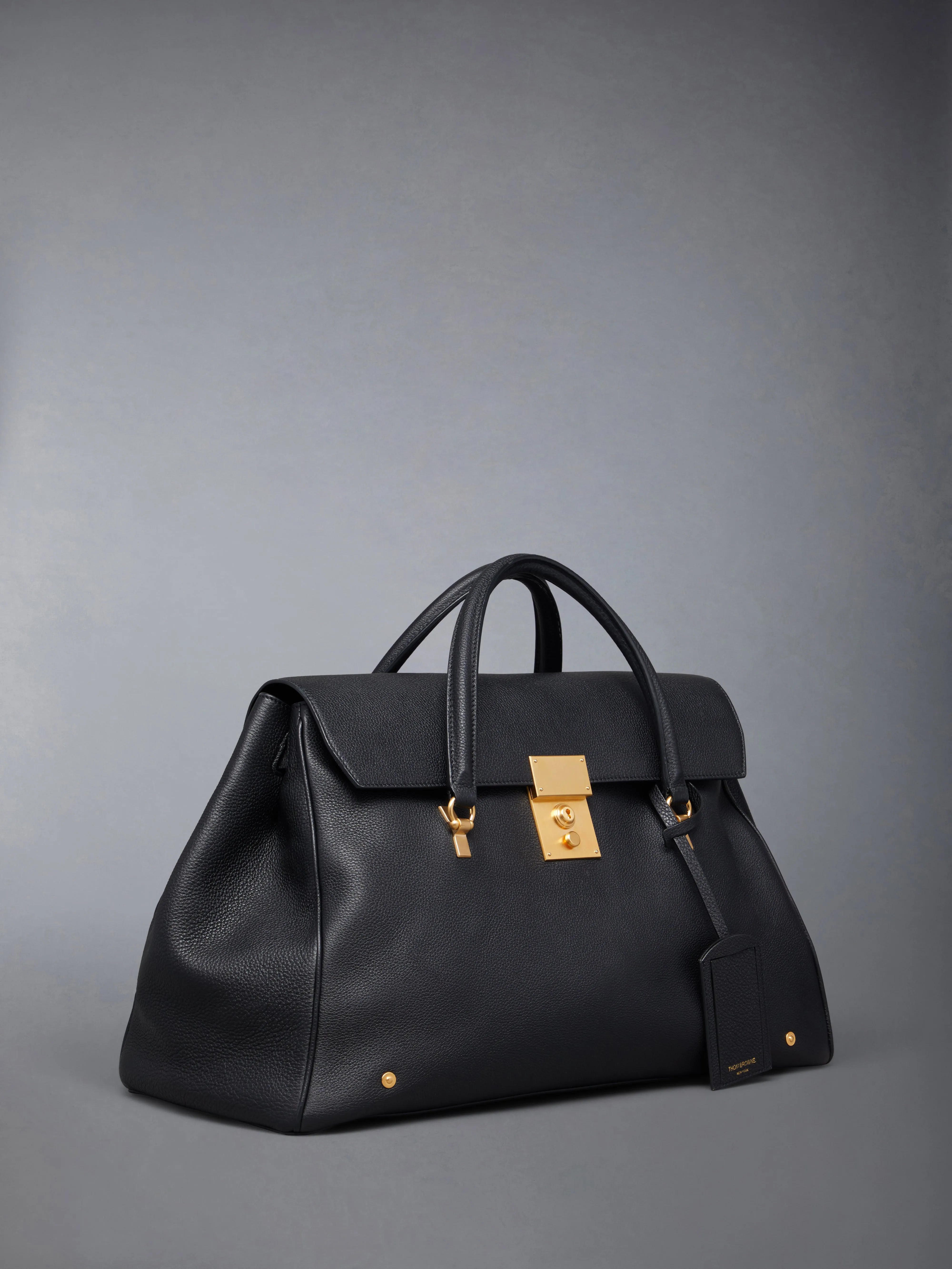 BOLTON WEEKENDER BAG IN SOFT PEBBLE GRAIN LEATHER sold by Thom Browne product image thumbnail 2