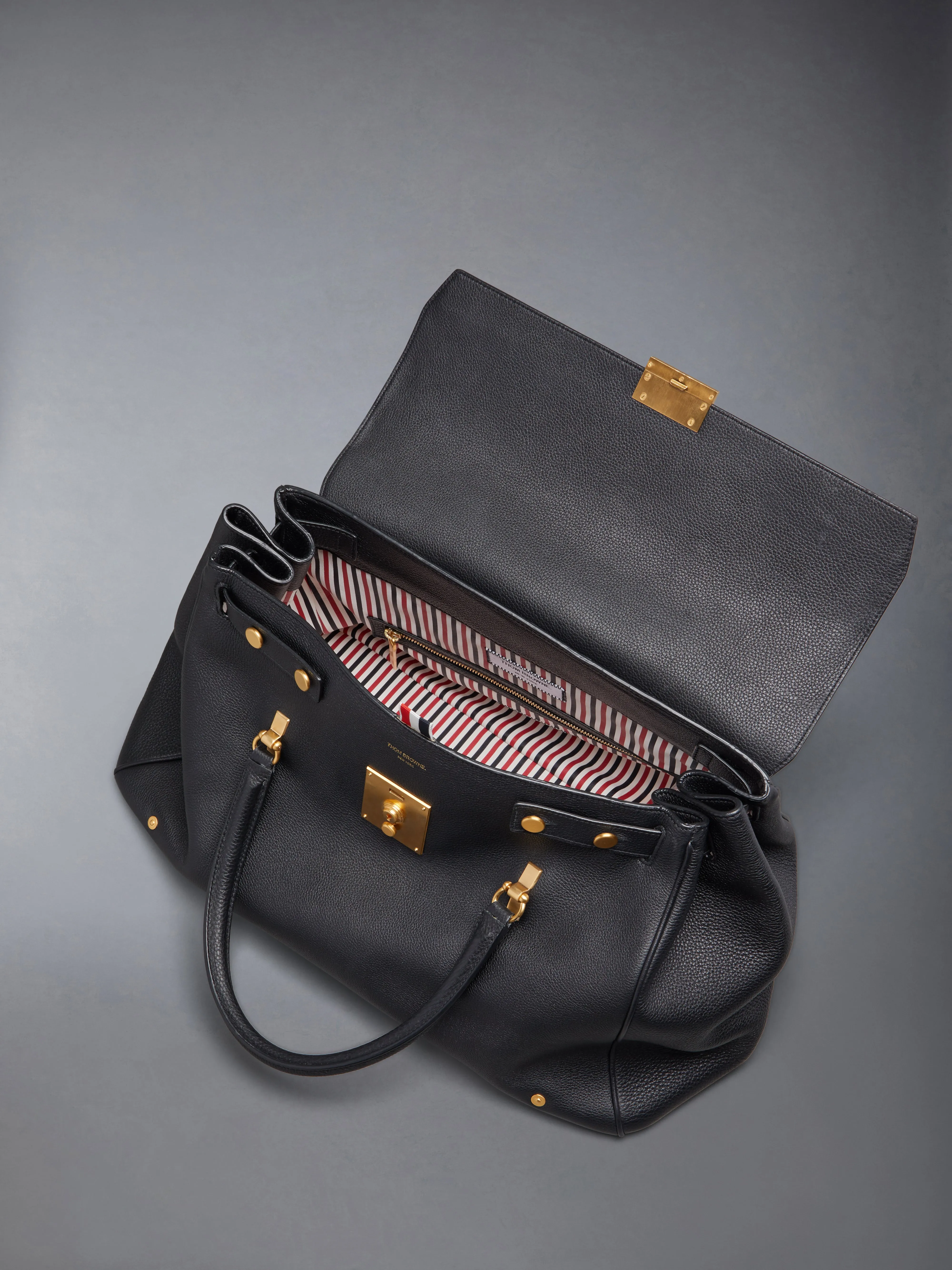 BOLTON WEEKENDER BAG IN SOFT PEBBLE GRAIN LEATHER sold by Thom Browne product image thumbnail 5