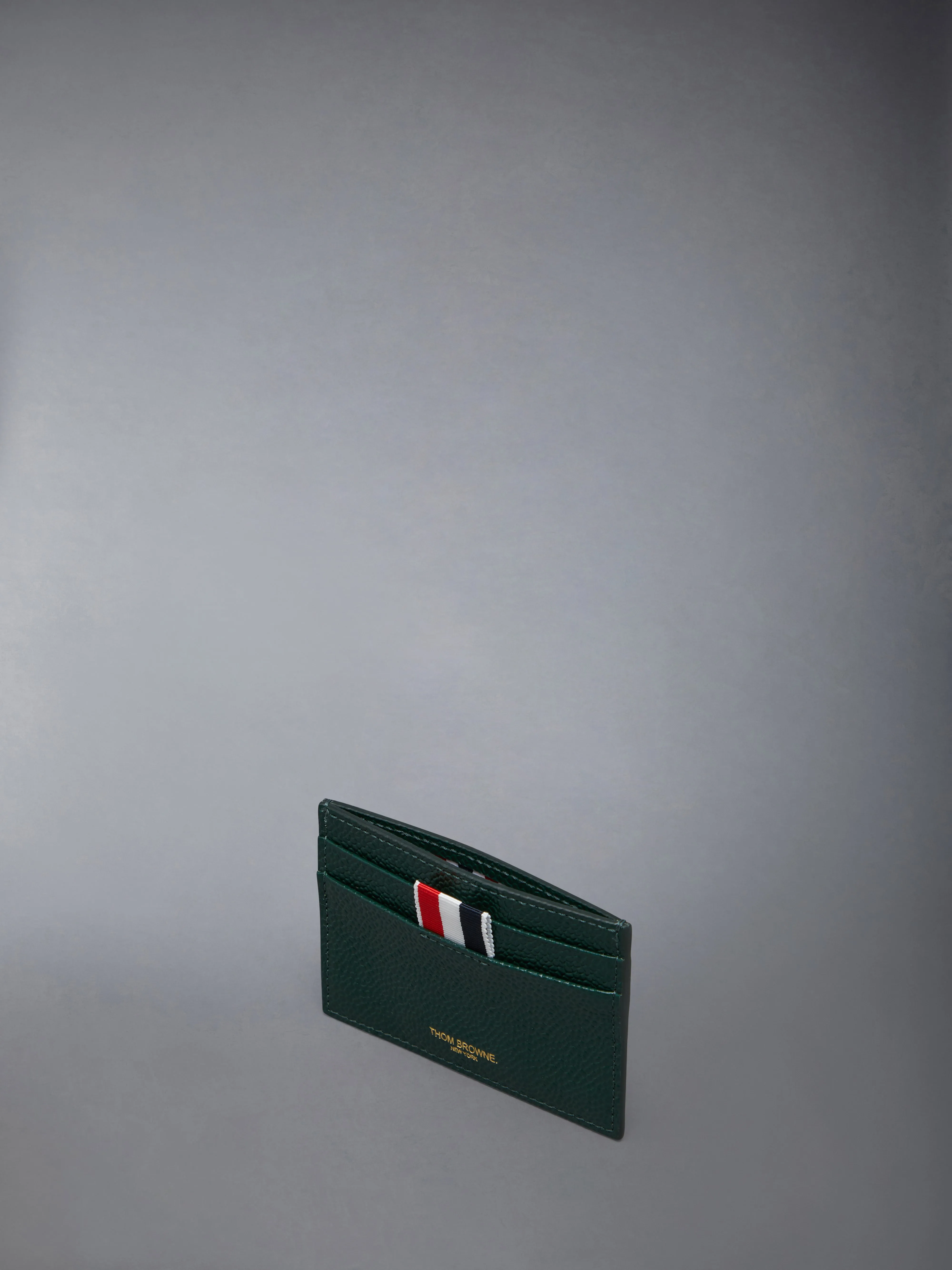 PEBBLE GRAIN SINGLE CARD HOLDER sold by Thom Browne product image thumbnail 3