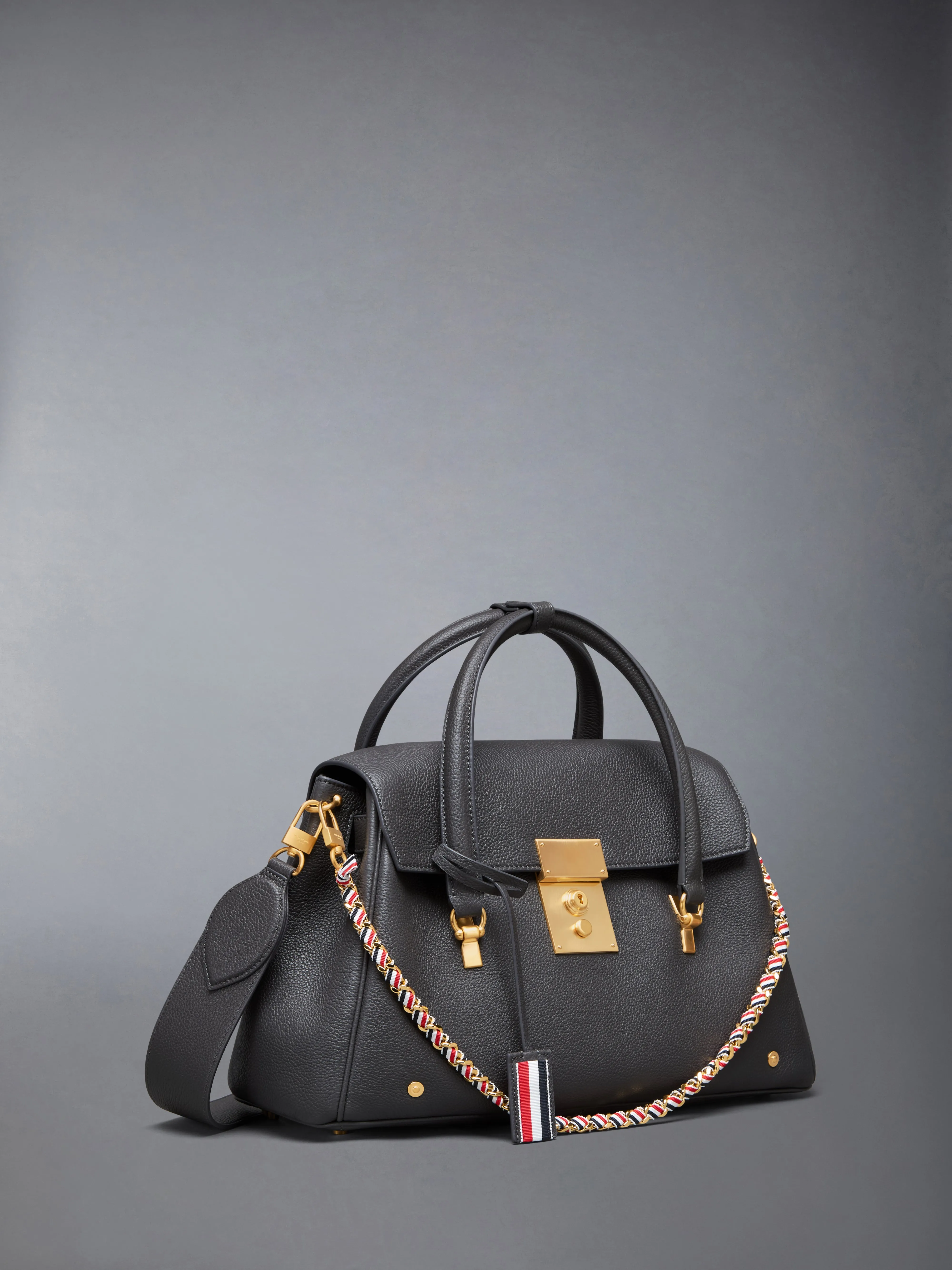 BOLTON BAG IN SOFT PEBBLE GRAIN LEATHER sold by Thom Browne product image thumbnail 2