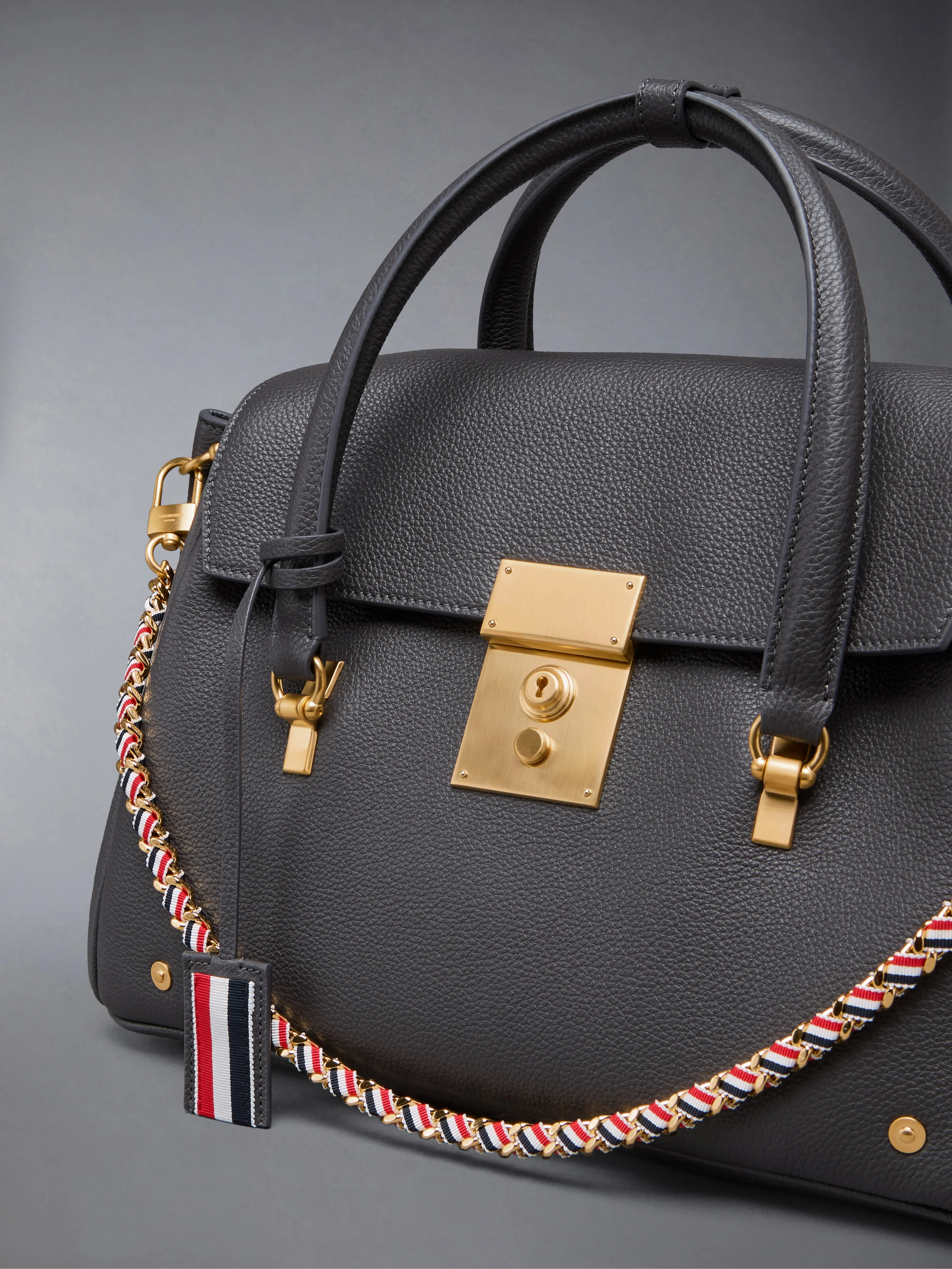 BOLTON BAG IN SOFT PEBBLE GRAIN LEATHER sold by Thom Browne product image thumbnail 5