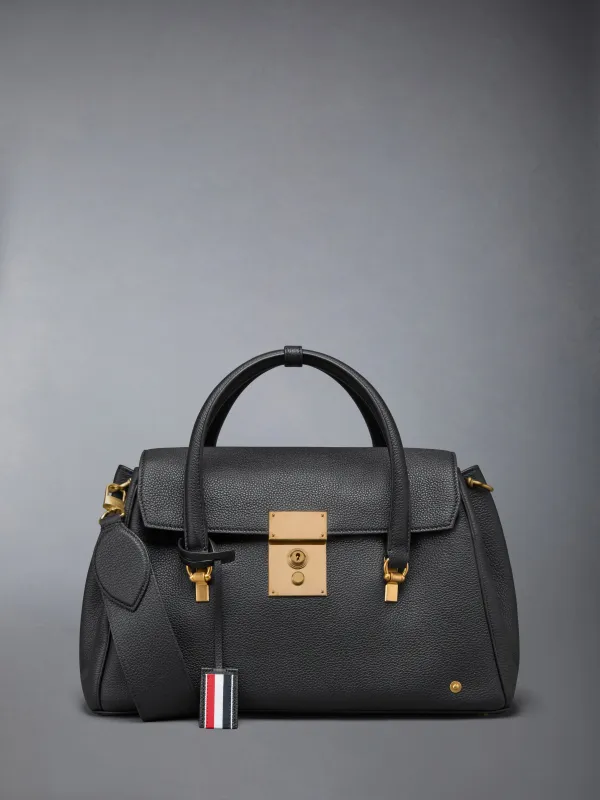 BOLTON BAG IN SOFT PEBBLE GRAIN LEATHER sold by Thom Browne