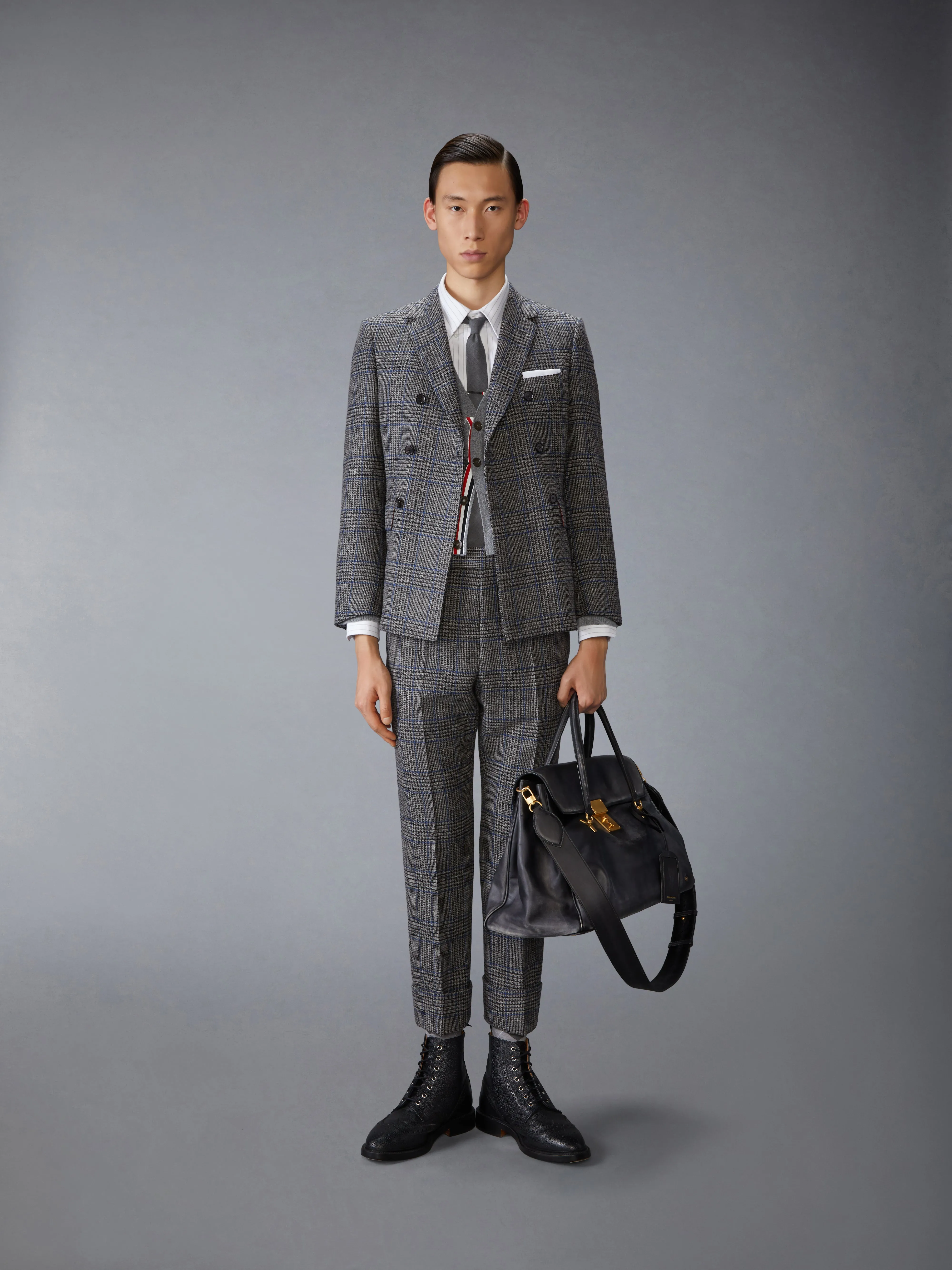 PRINCE OF WALES HUNTING TWEED SPORTCOAT sold by Thom Browne product image thumbnail 3