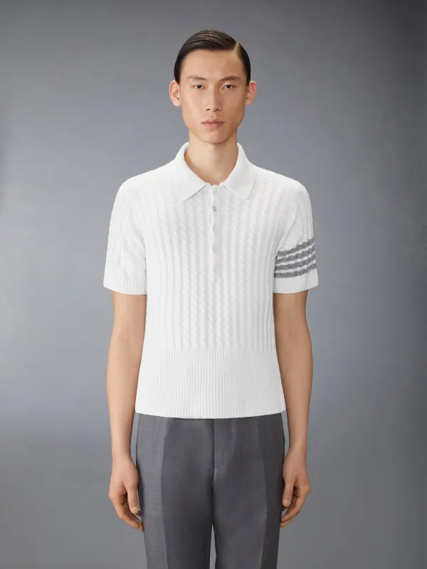 CASHMERE 4-BAR POLO sold by Thom Browne