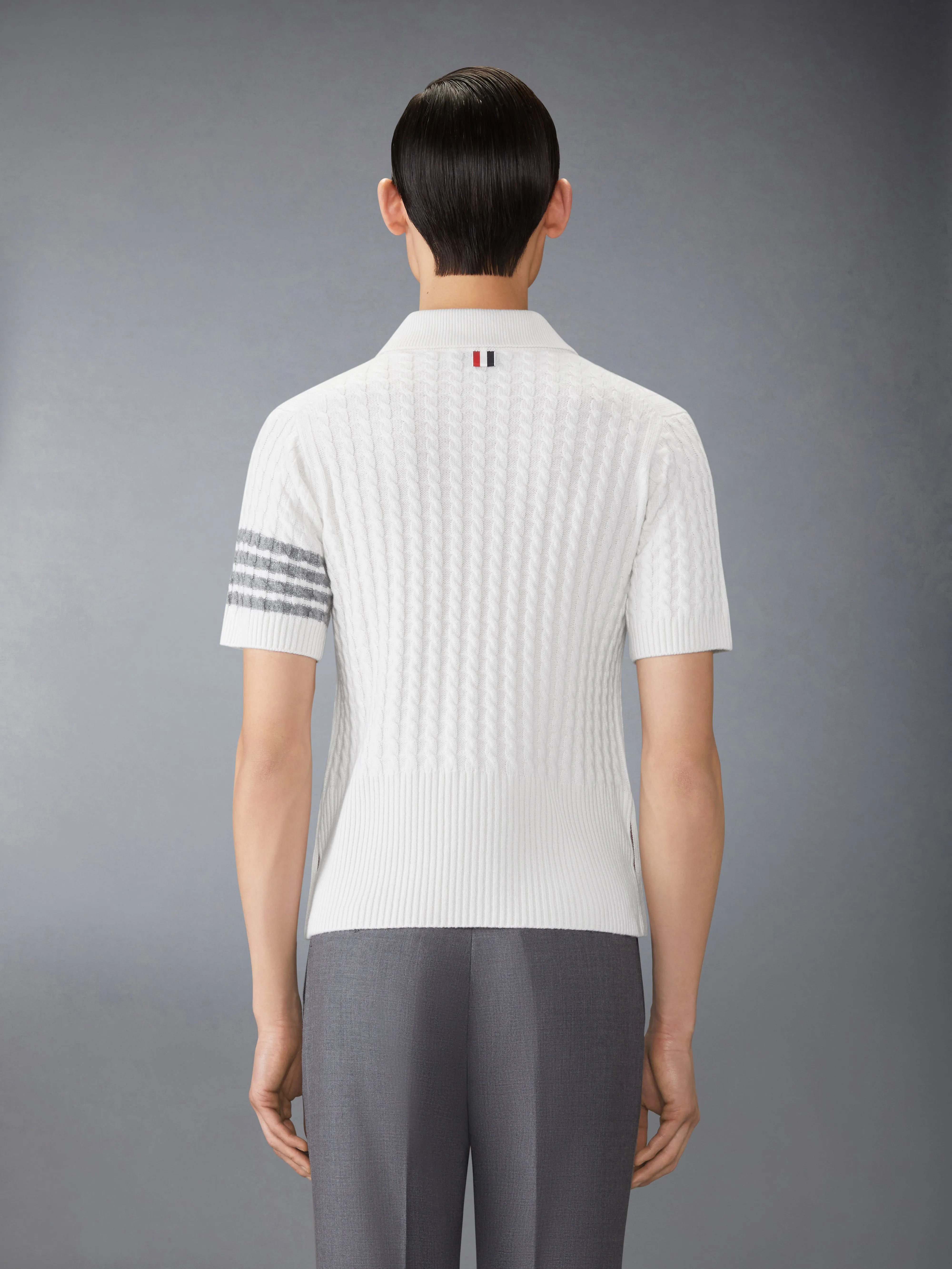 CASHMERE 4-BAR POLO sold by Thom Browne product image thumbnail 2