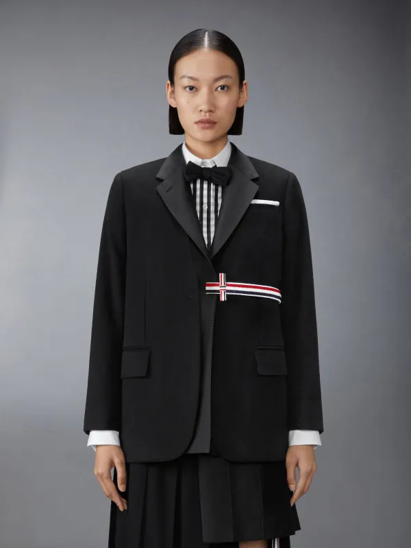 CASHMERE WOOL AND SILK 2-IN-1 SPORTCOAT sold by Thom Browne