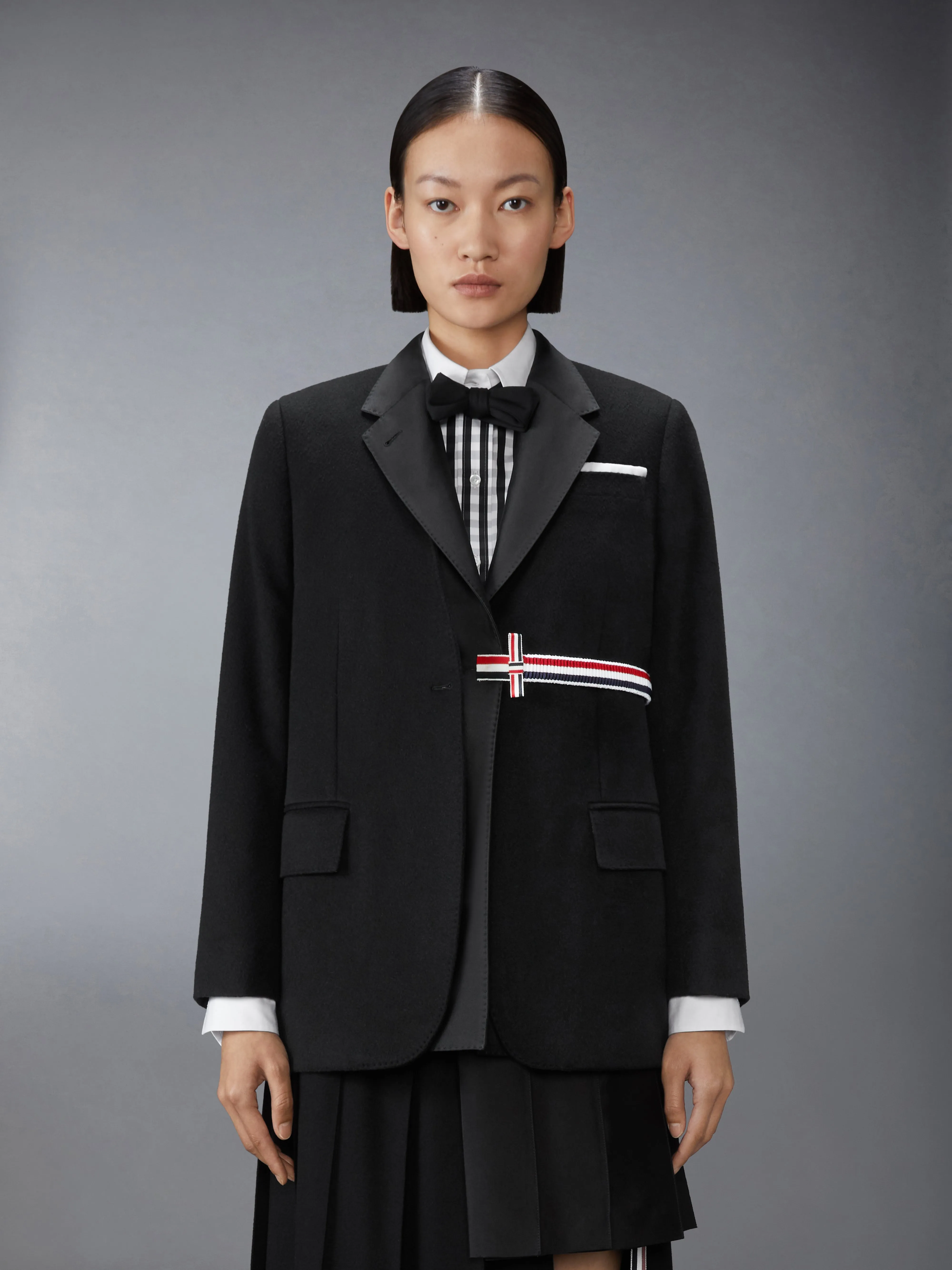 CASHMERE WOOL AND SILK 2-IN-1 SPORTCOAT sold by Thom Browne