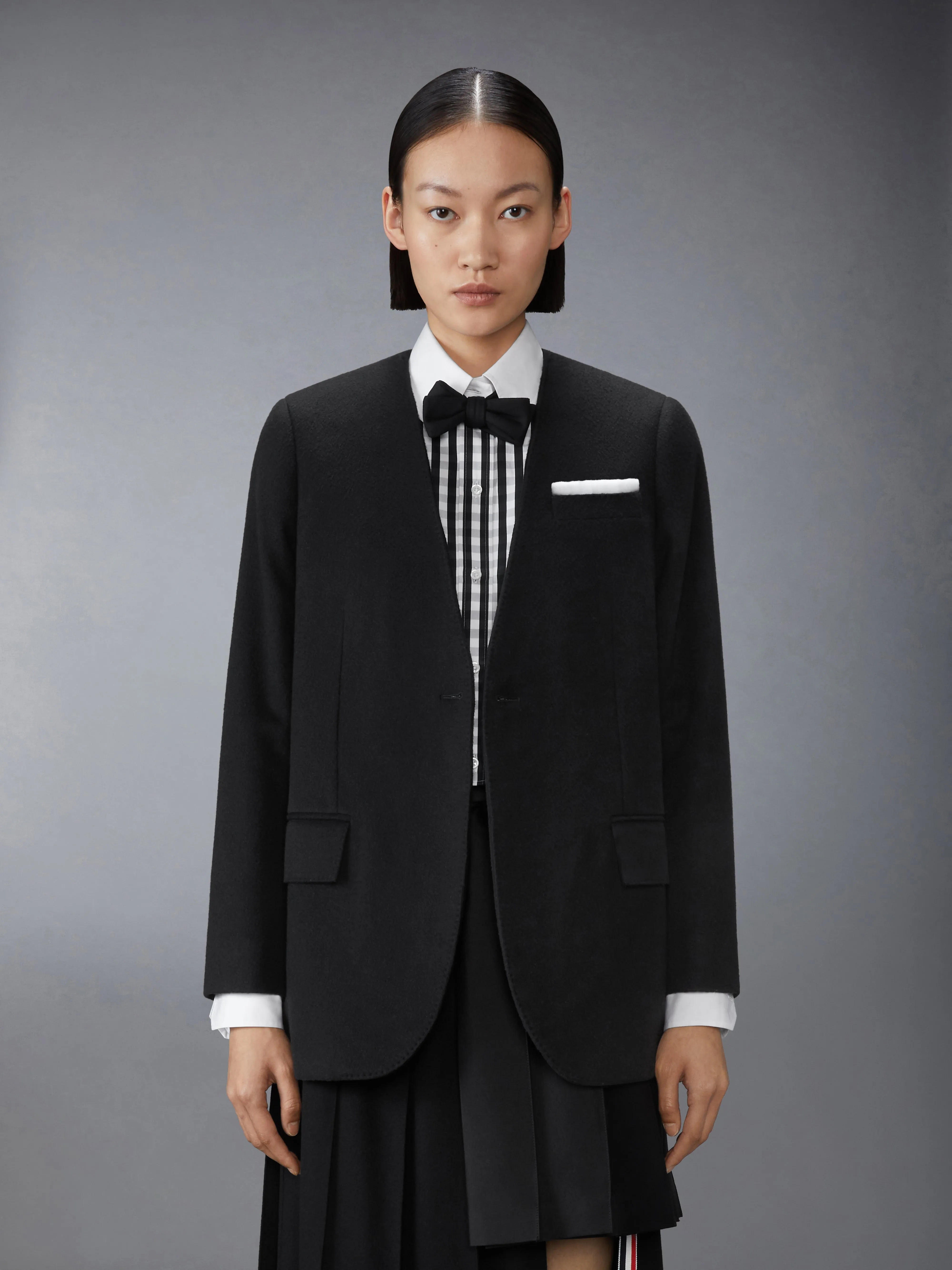 CASHMERE WOOL AND SILK 2-IN-1 SPORTCOAT sold by Thom Browne product image thumbnail 2