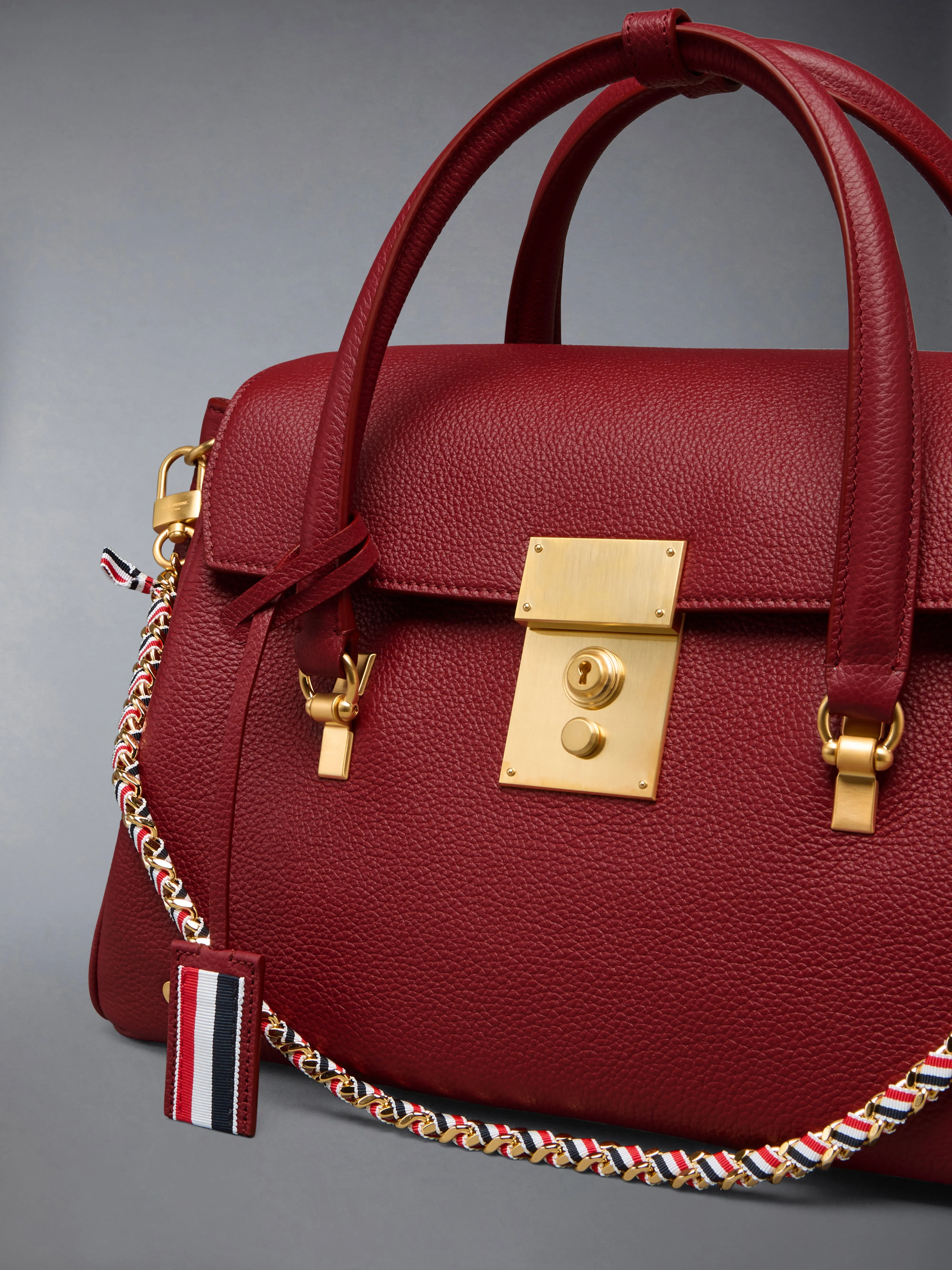 BOLTON BAG IN SOFT PEBBLE GRAIN LEATHER sold by Thom Browne product image thumbnail 5