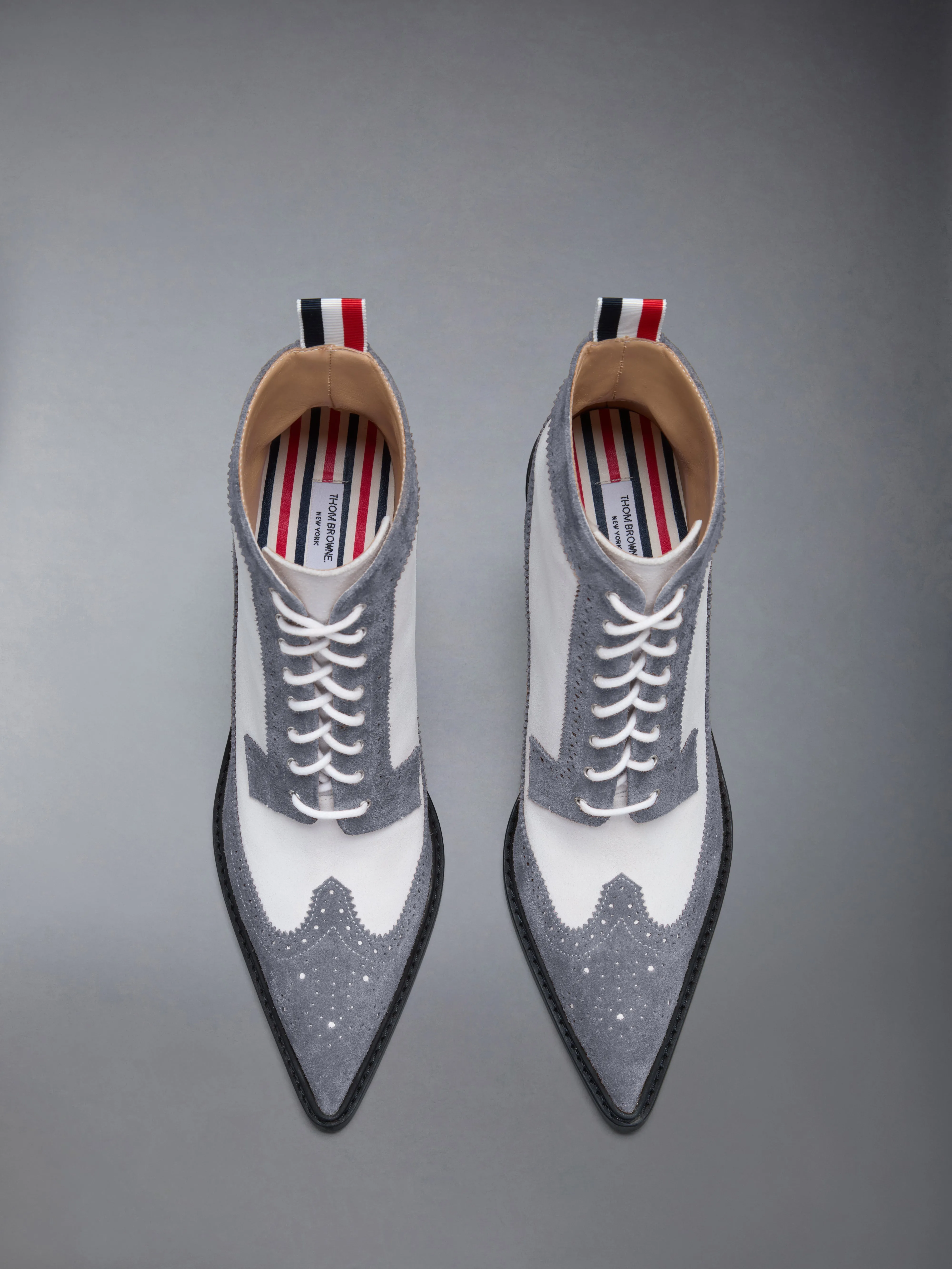 CALF SUEDE WINGTIP BOOT 90MM sold by Thom Browne product image thumbnail 5