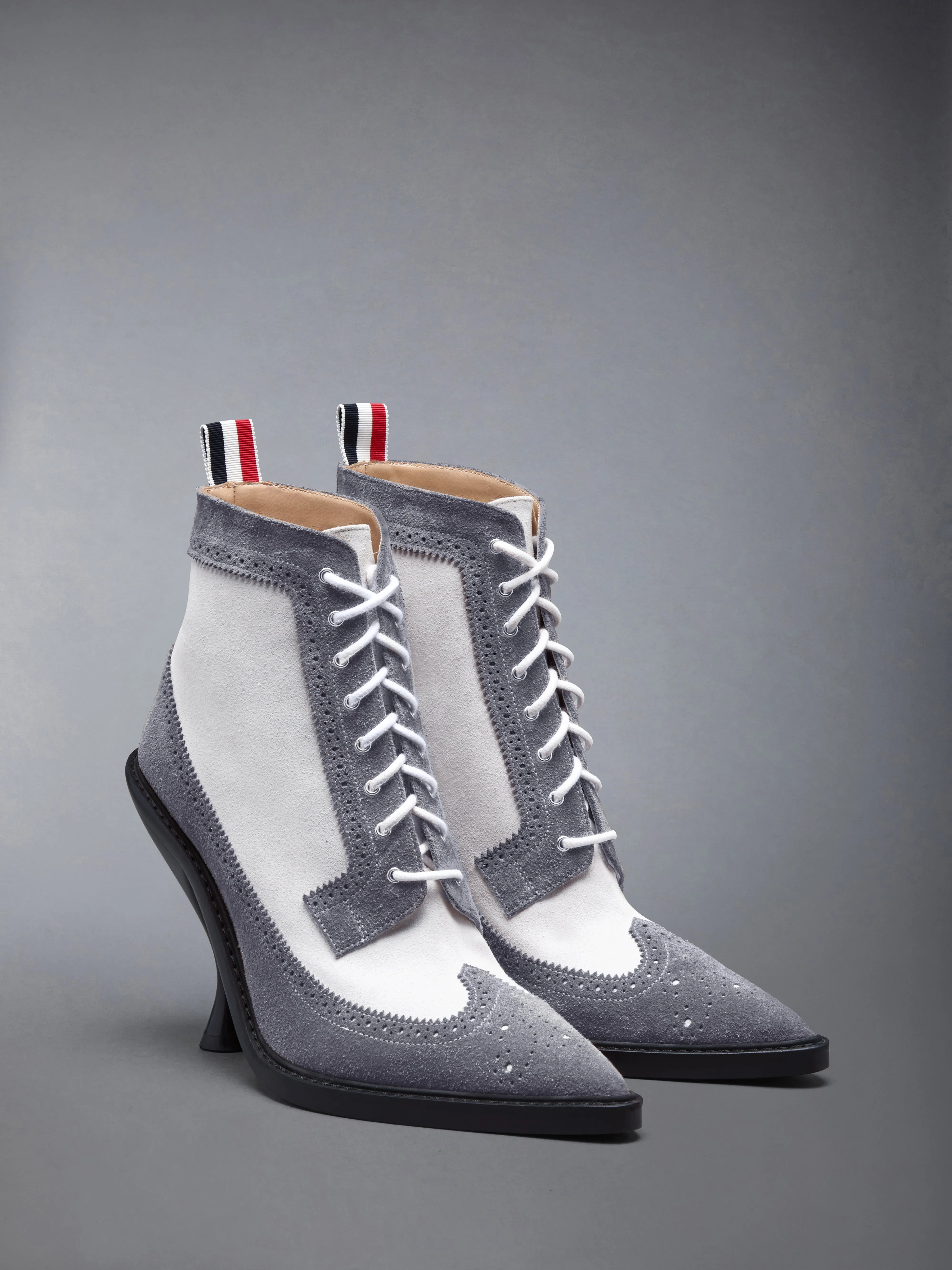 CALF SUEDE WINGTIP BOOT 90MM sold by Thom Browne product image thumbnail 2