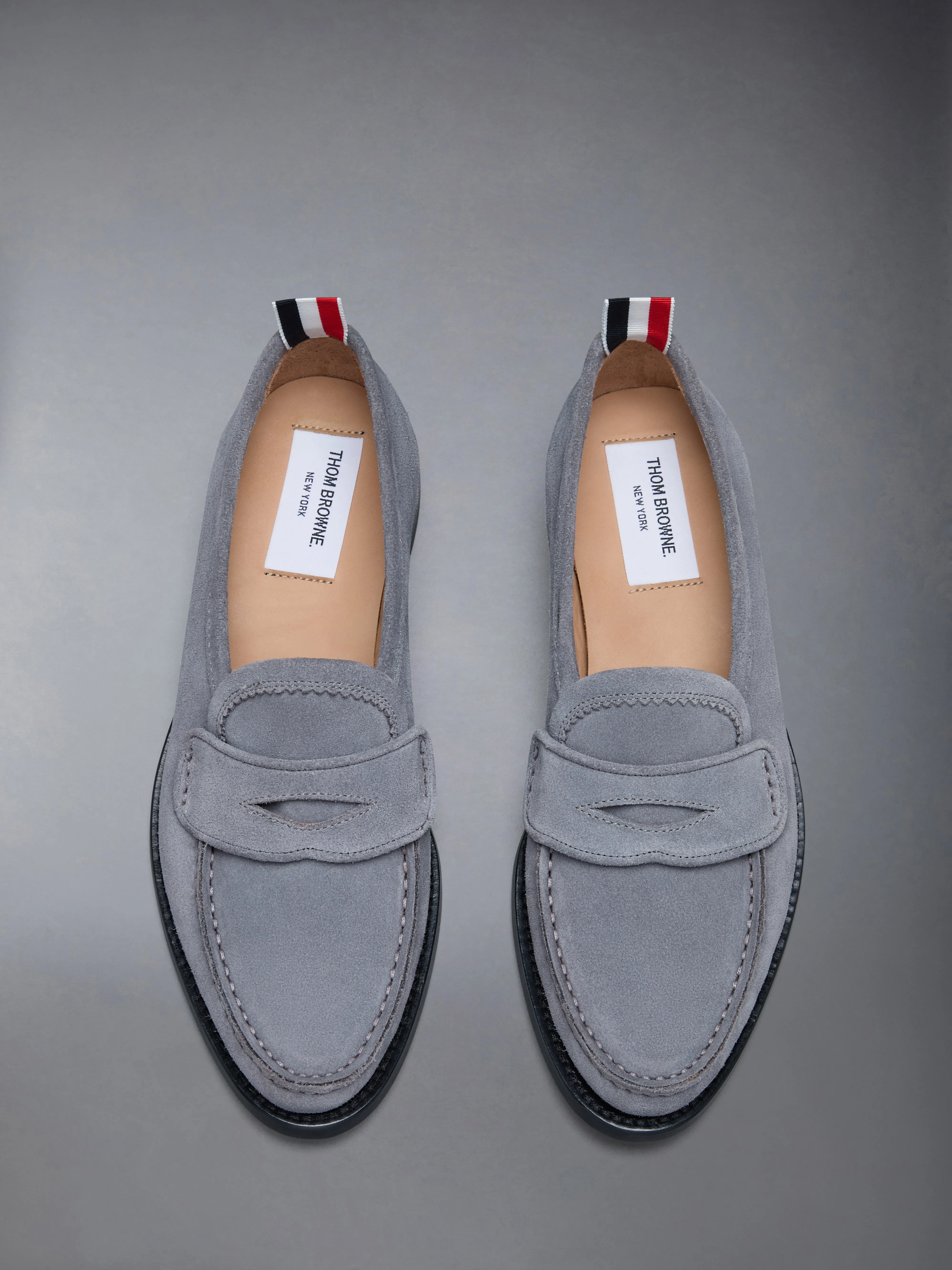CALF SUEDE PLEATED VARSITY LOAFER sold by Thom Browne product image thumbnail 5