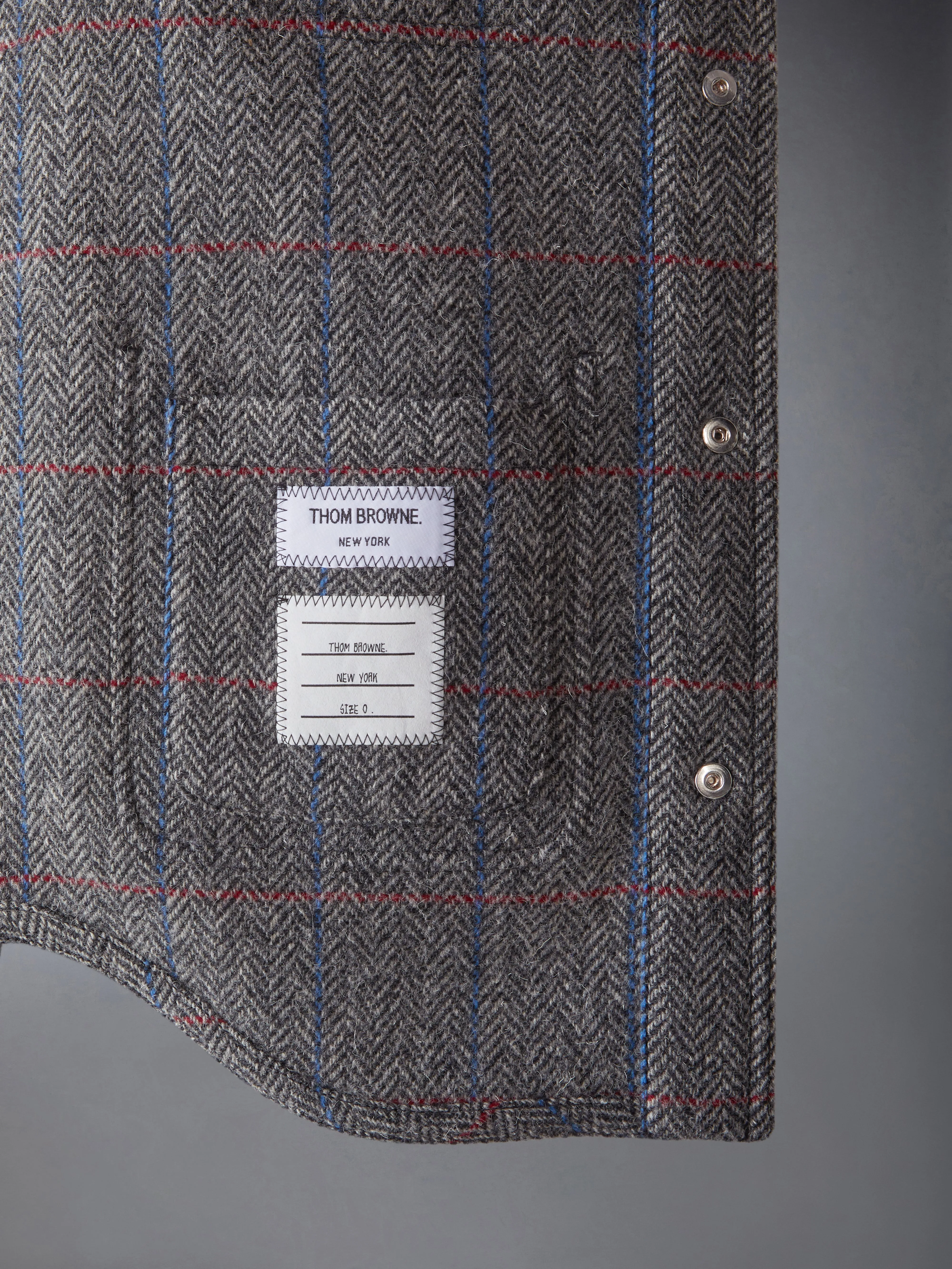 HUNTING TWEED UTILITY JACKET sold by Thom Browne product image thumbnail 4