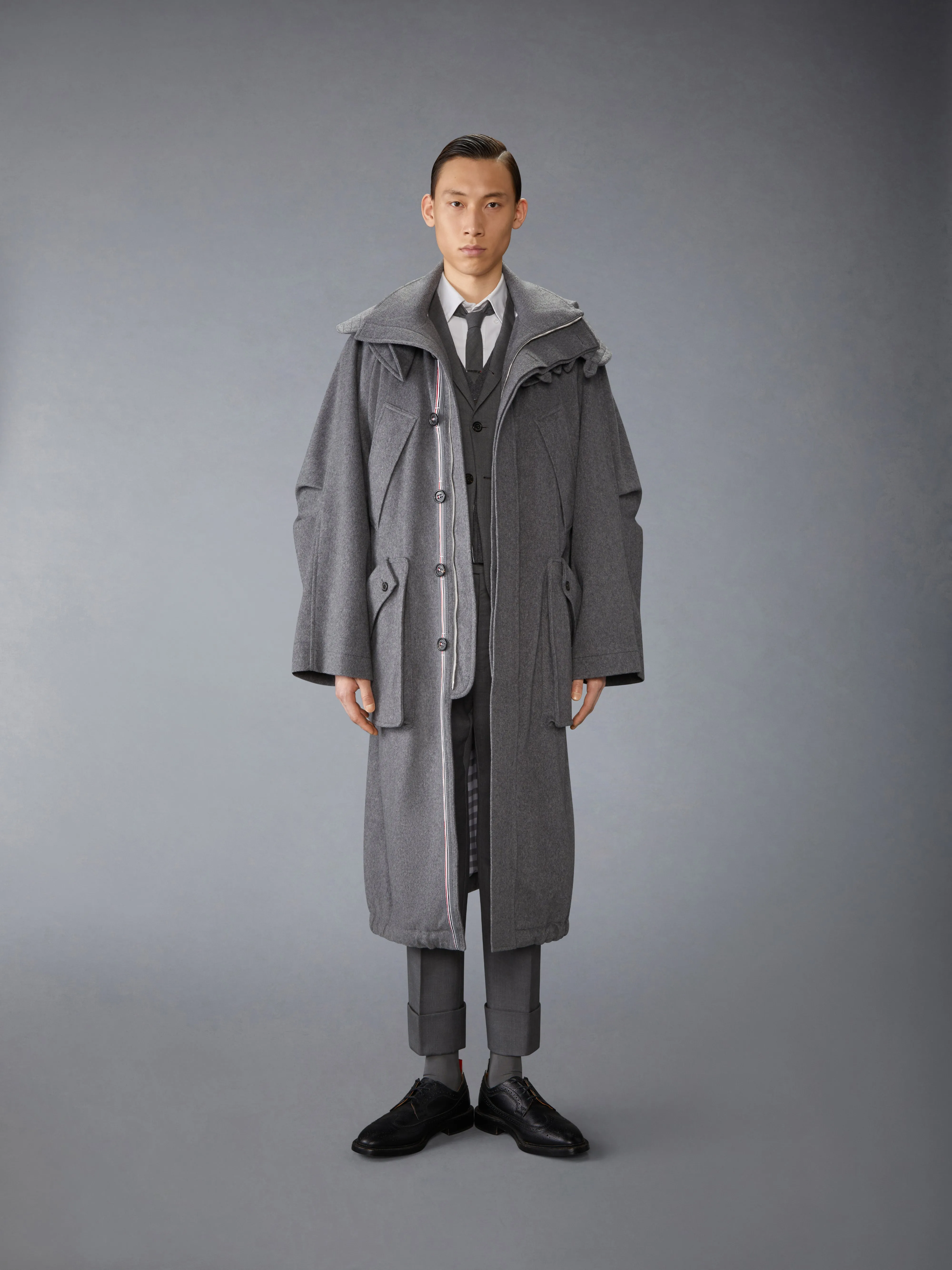 CASHMERE WATERPROOF HOODED PARKA sold by Thom Browne product image thumbnail 5