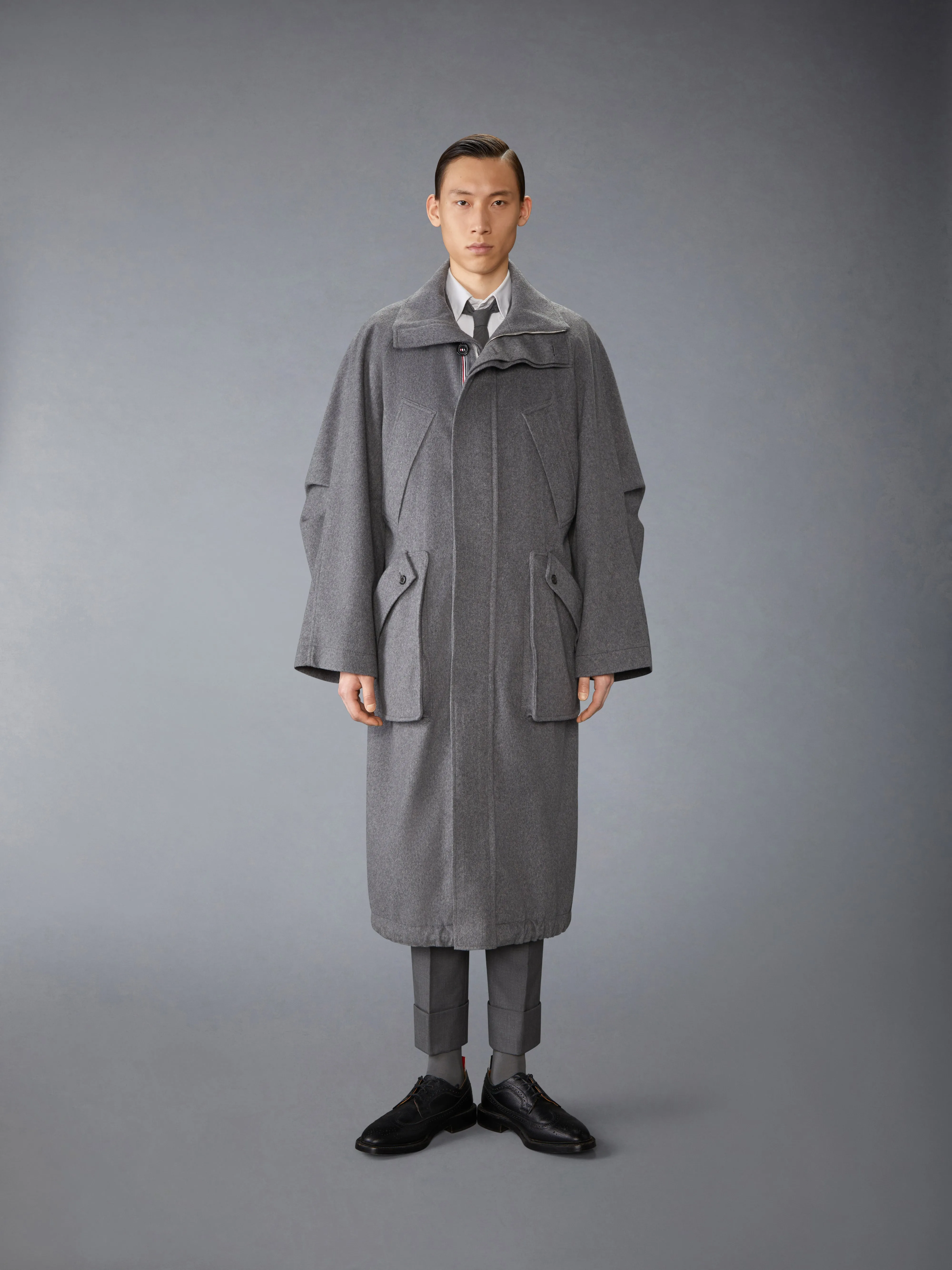 CASHMERE WATERPROOF HOODED PARKA sold by Thom Browne product image thumbnail 2