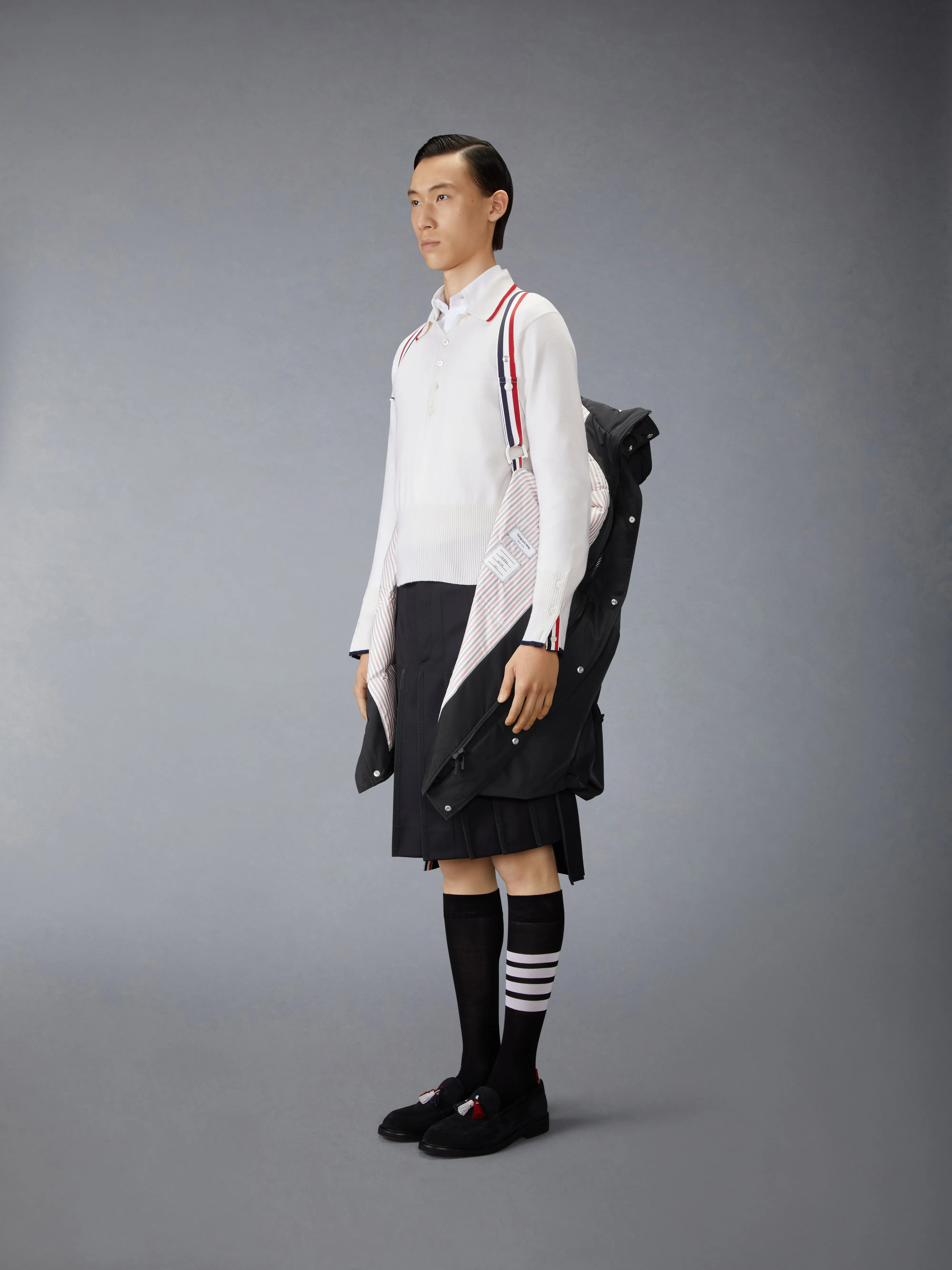 POLY TWILL 4-BAR DOWN FILLED PARKA sold by Thom Browne product image thumbnail 5