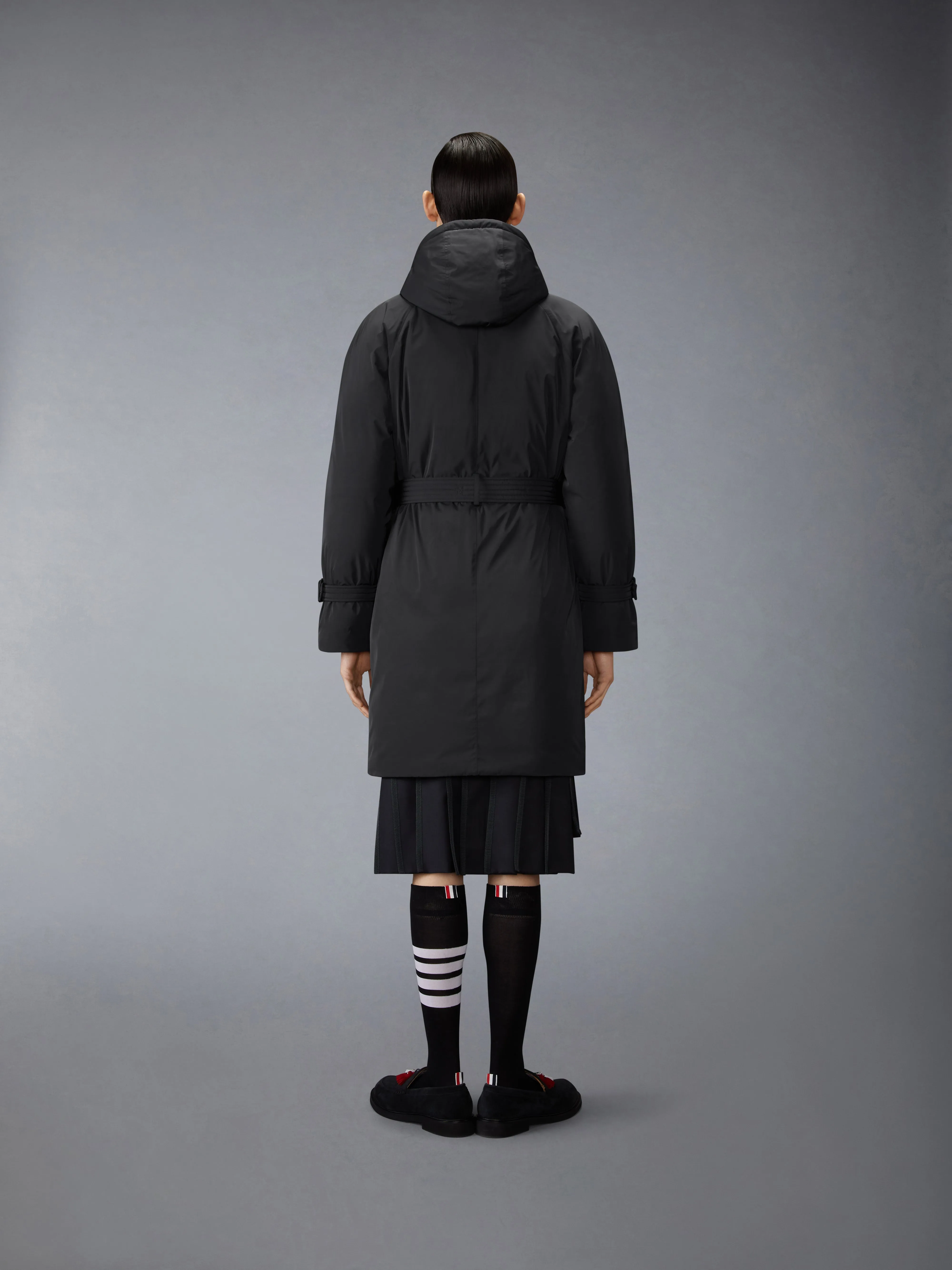 POLY TWILL 4-BAR DOWN FILLED PARKA sold by Thom Browne product image thumbnail 2
