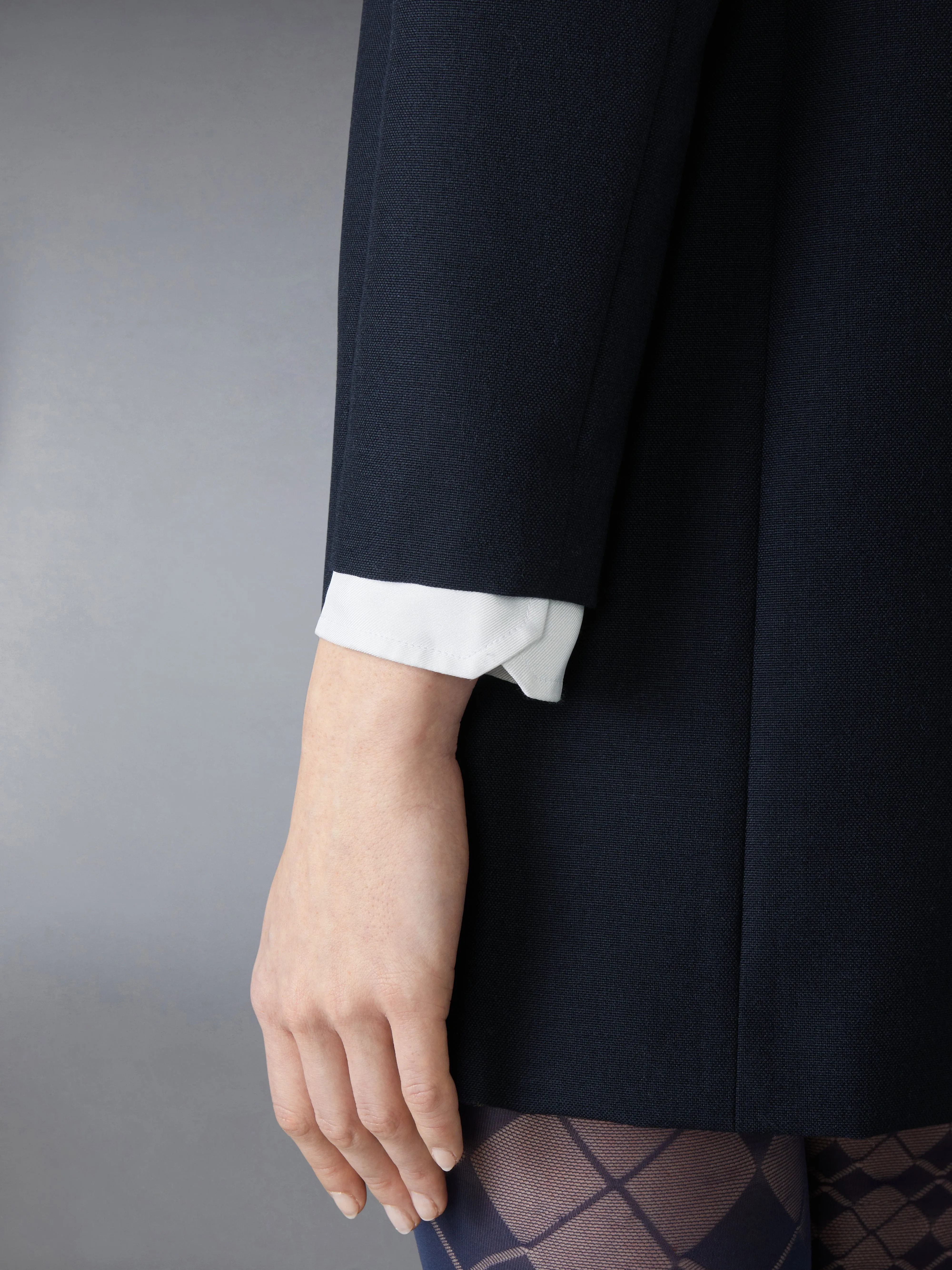HIGH WOOL SUITING SHIFT DRESS sold by Thom Browne product image thumbnail 5