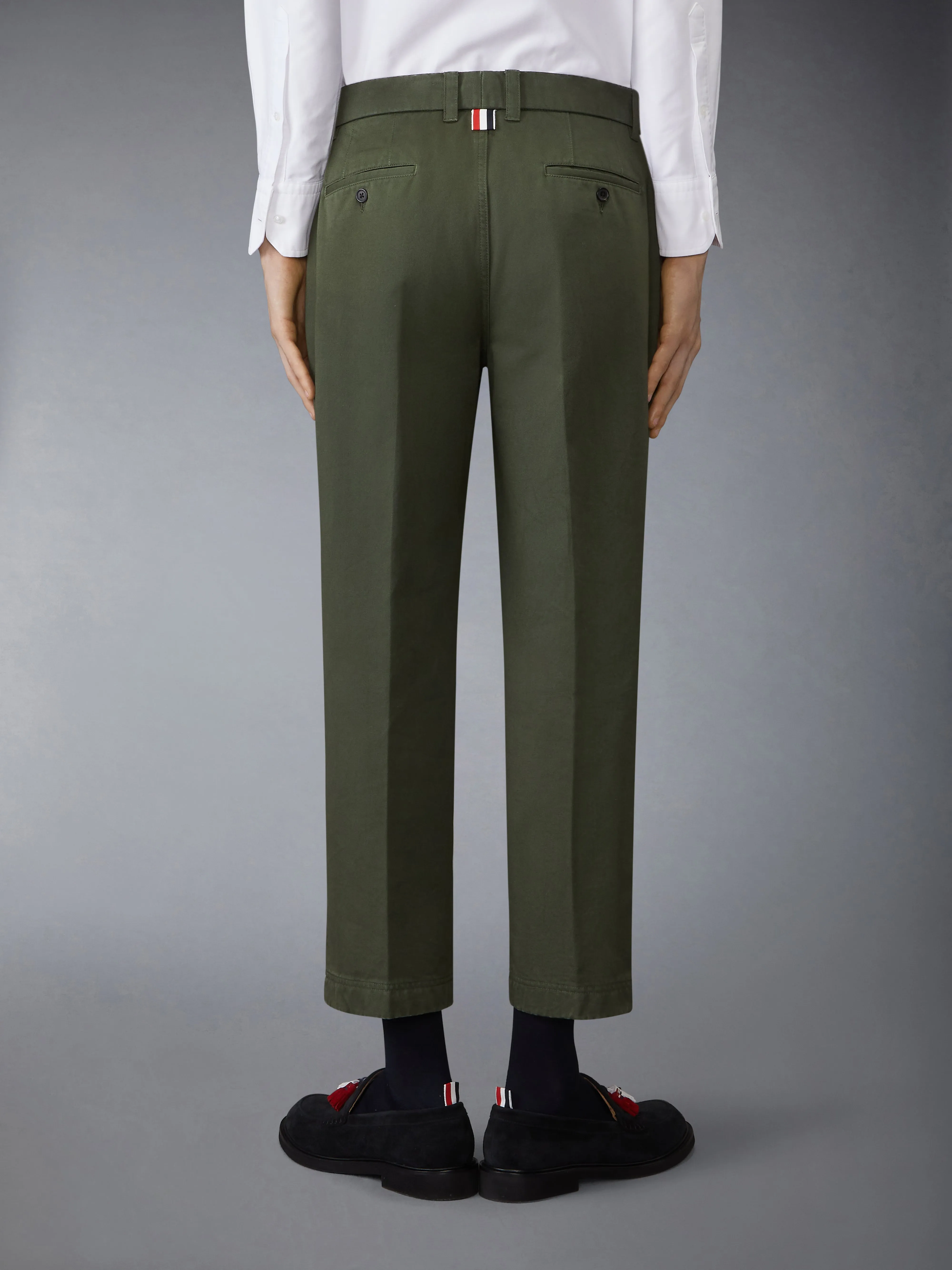 COTTON TWILL UTILITY TROUSER sold by Thom Browne product image thumbnail 2