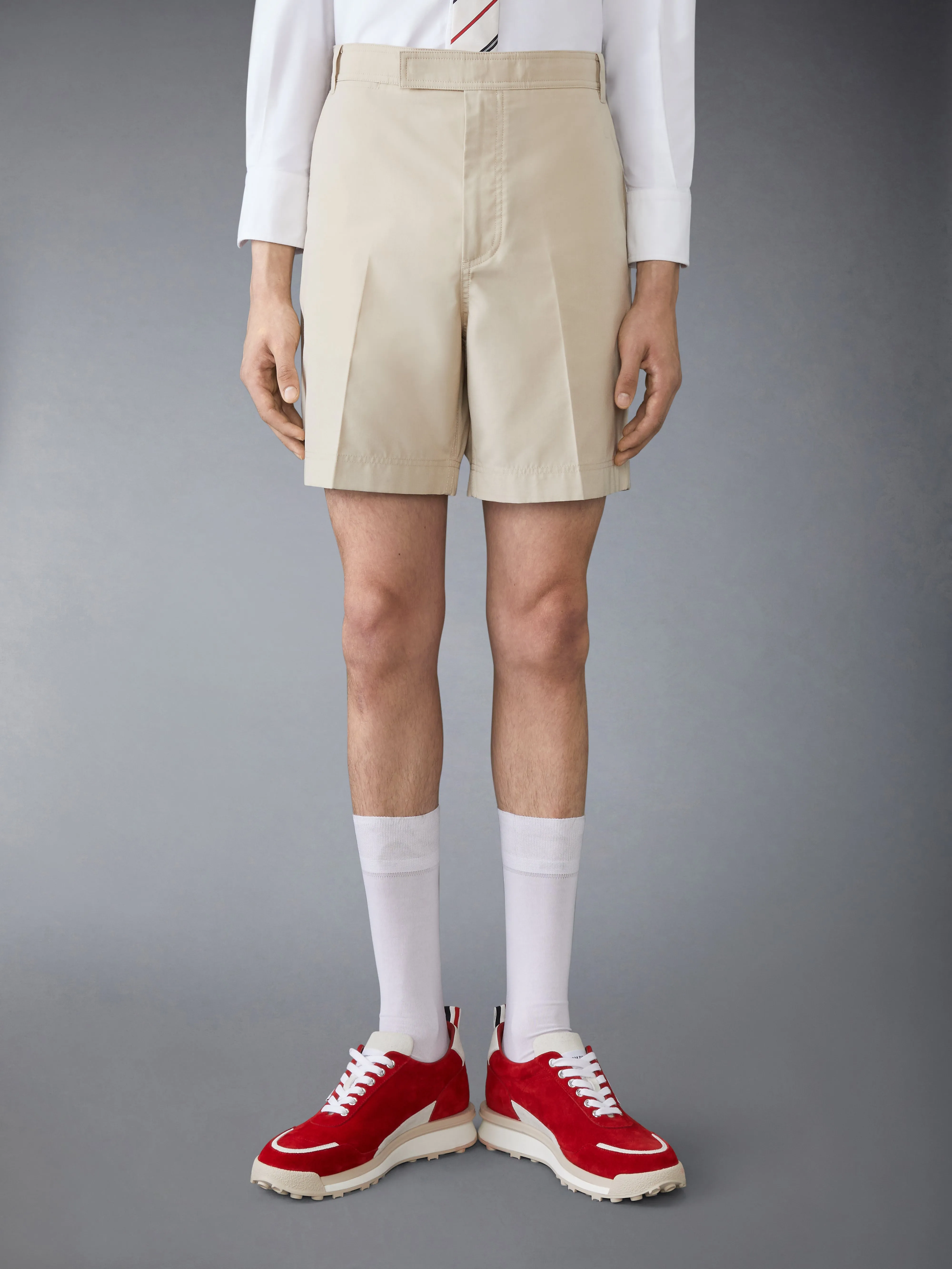 TYPEWRITER CLOTH UTILITY CHINO SHORTS sold by Thom Browne