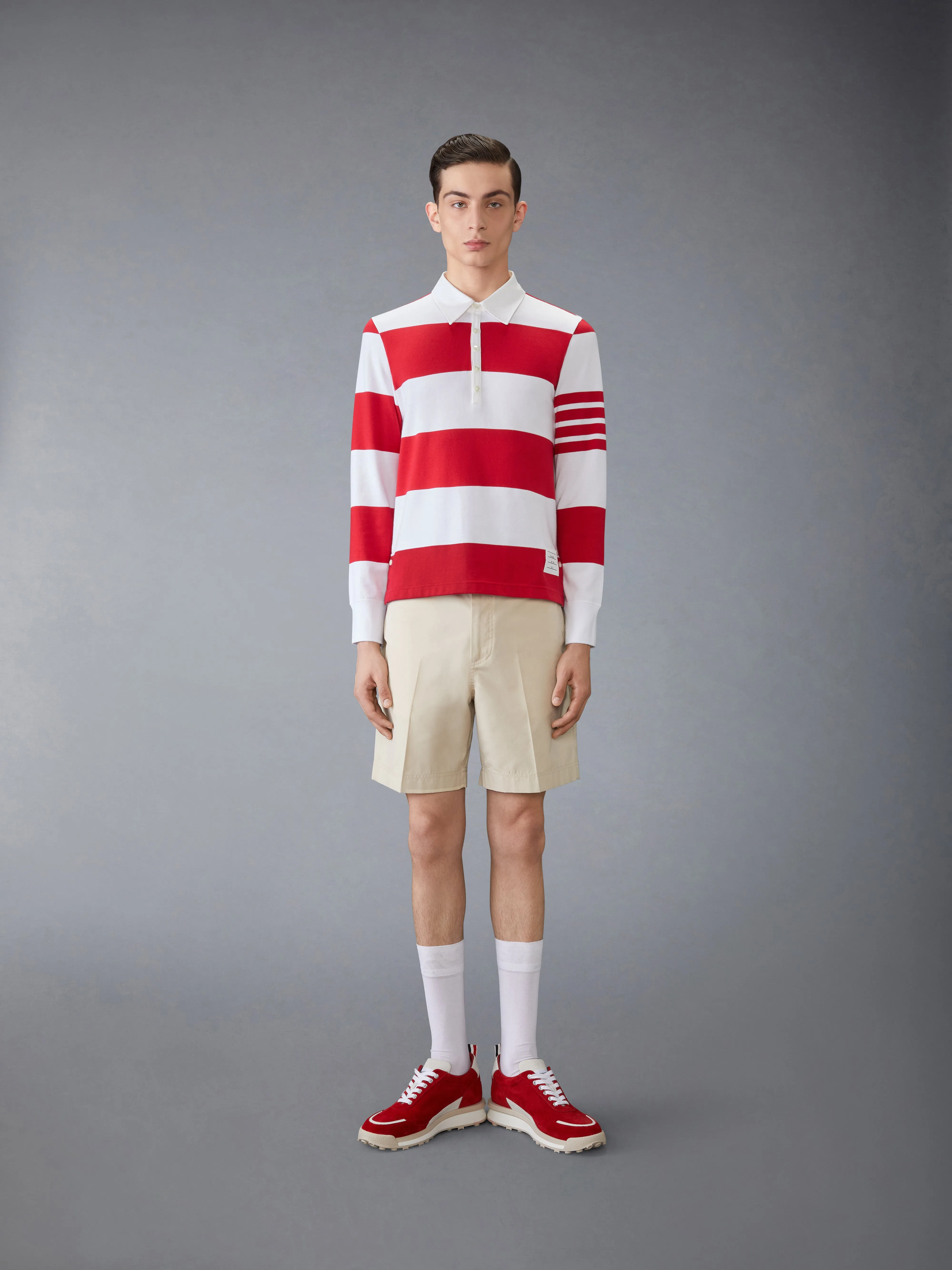 TYPEWRITER CLOTH UTILITY CHINO SHORTS sold by Thom Browne product image thumbnail 3