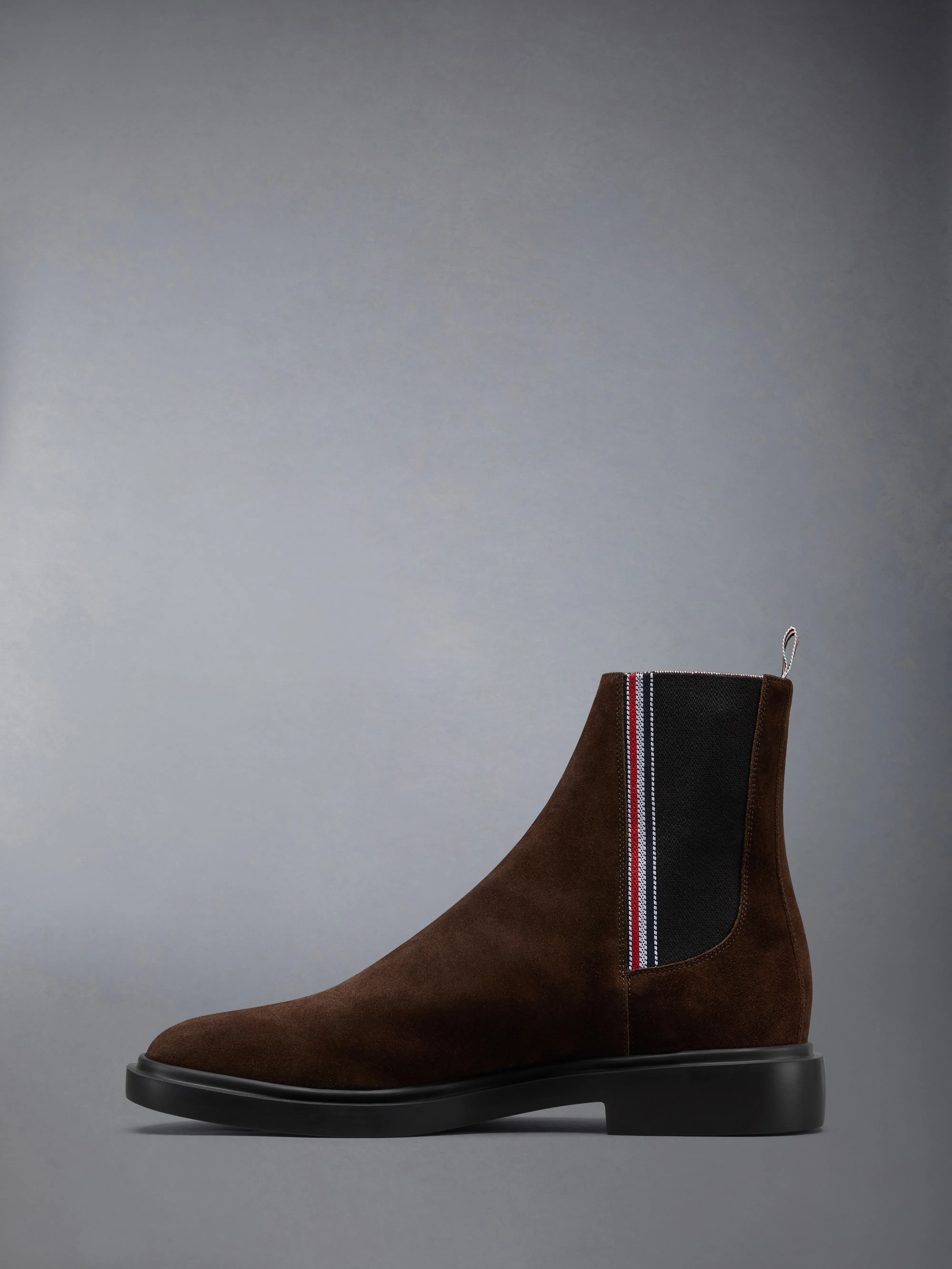 CALF SUEDE RUBBER SOLE RWB CHELSEA BOOT sold by Thom Browne product image thumbnail 3