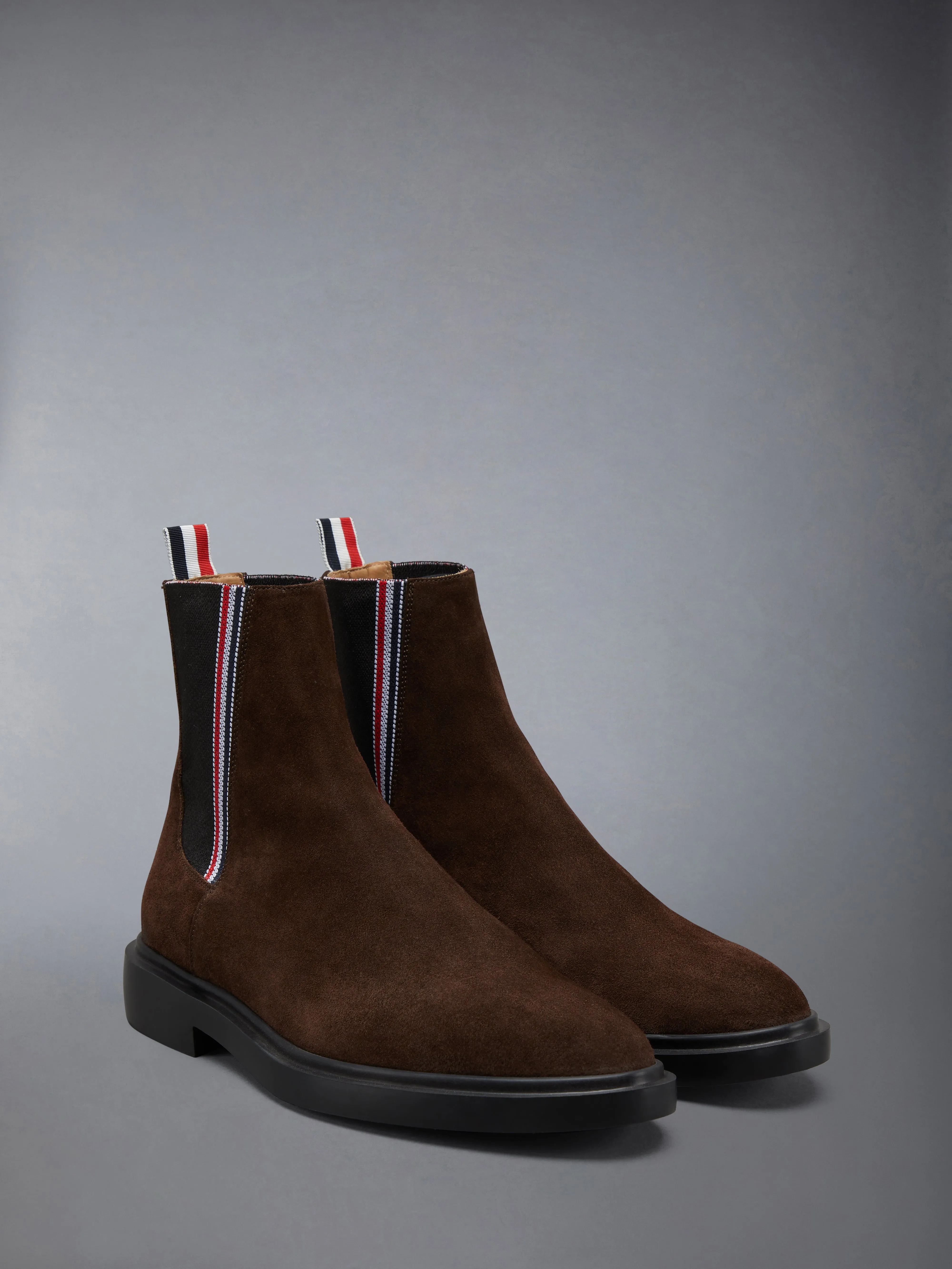 CALF SUEDE RUBBER SOLE RWB CHELSEA BOOT sold by Thom Browne product image thumbnail 2