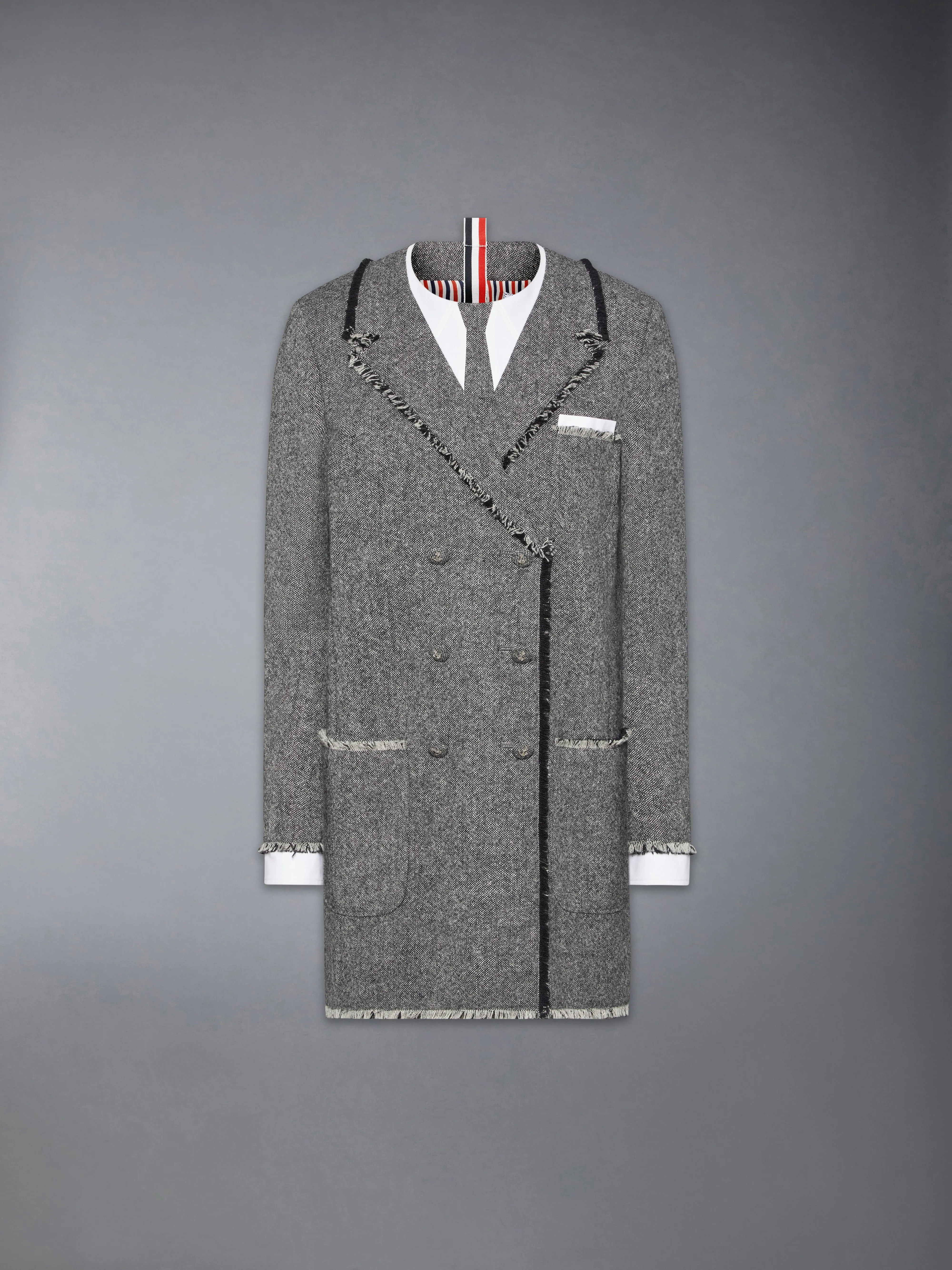 SOLID DONEGAL TWEED TROMPE L'OEIL DRESS sold by Thom Browne product image thumbnail 5