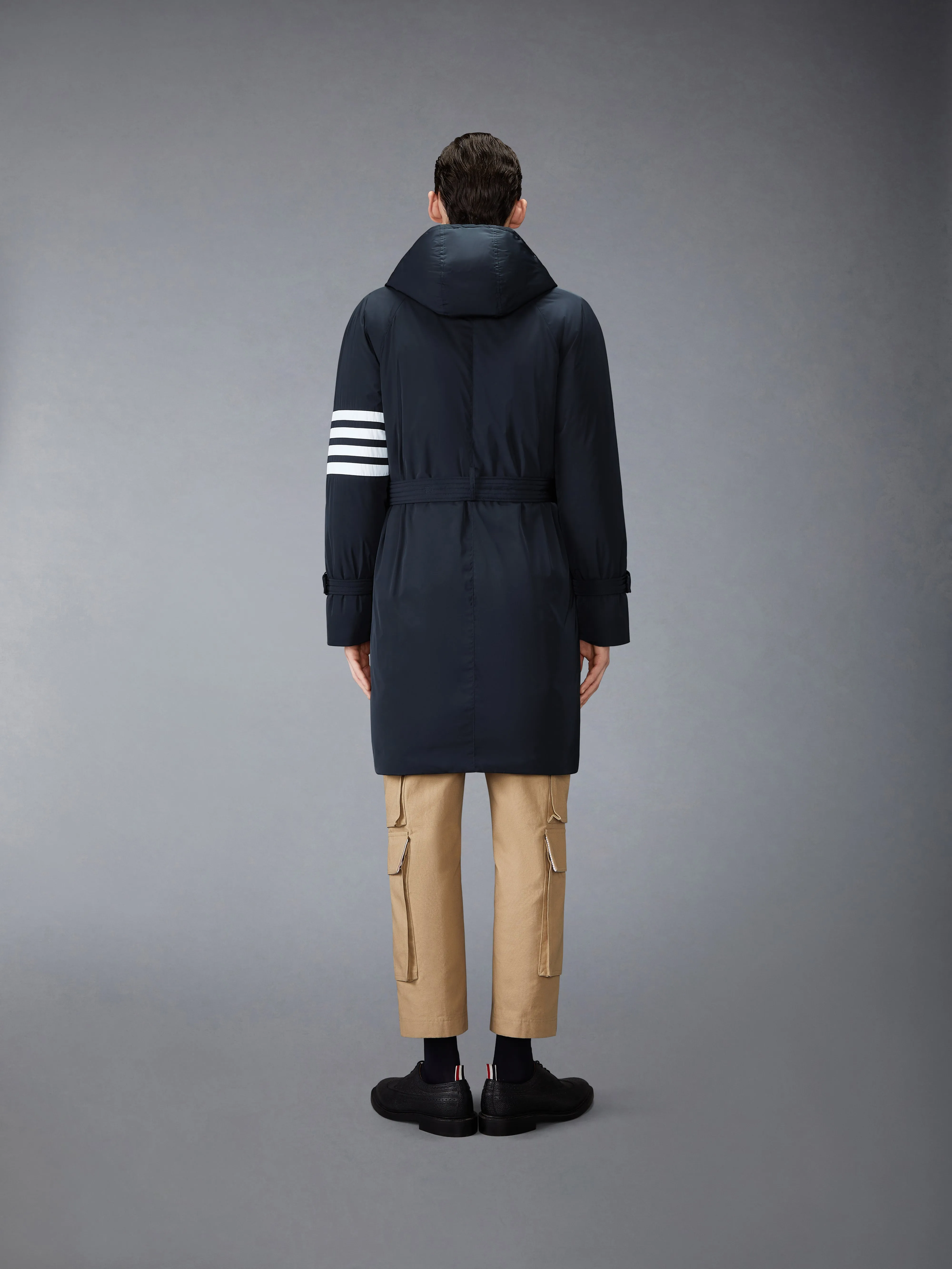 POLY TWILL 4-BAR DOWN FILLED PARKA sold by Thom Browne product image thumbnail 2