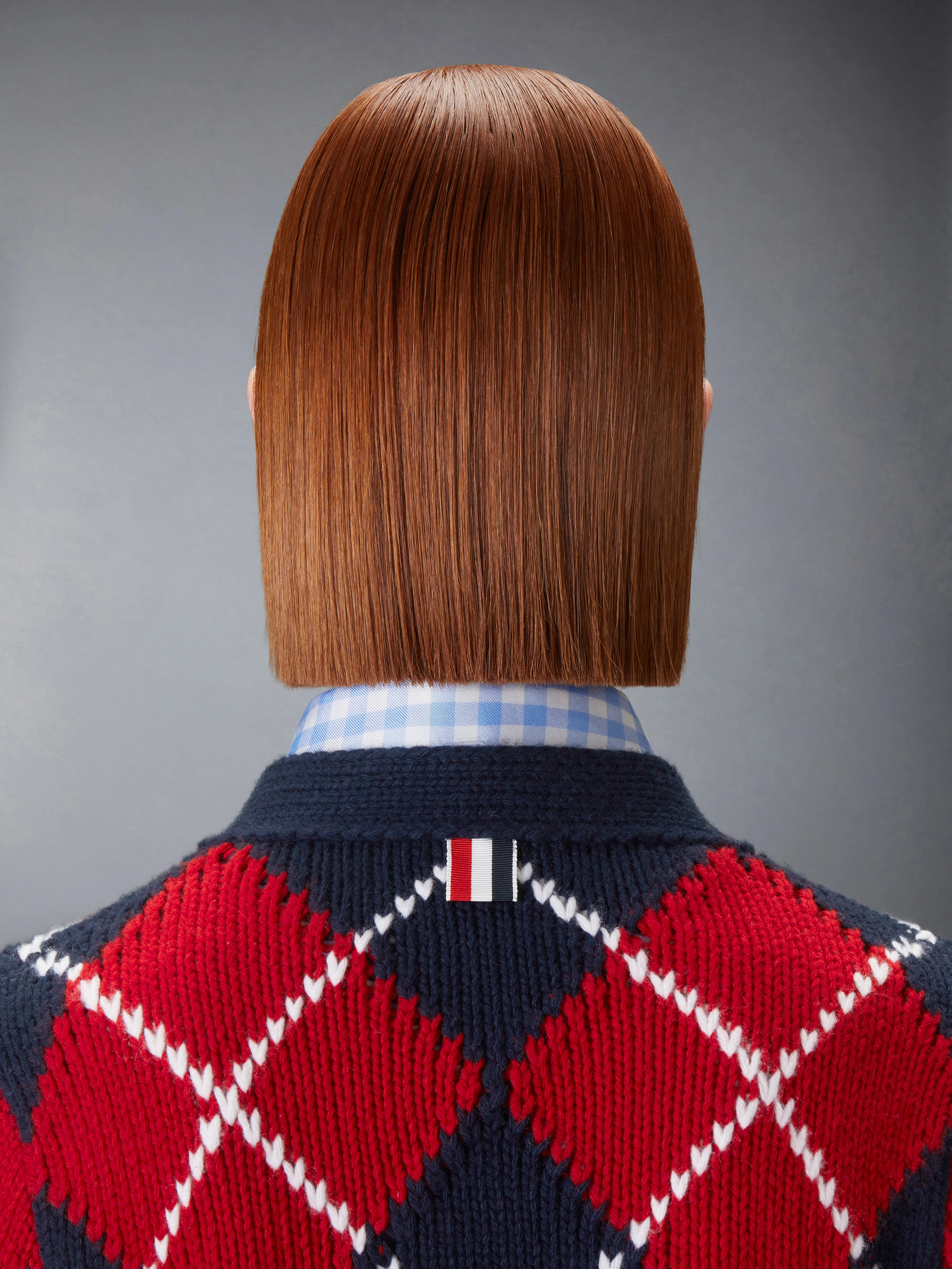 ARGYLE INTARSIA MERINO WOOL SHRUNKEN CARDIGAN sold by Thom Browne product image thumbnail 5