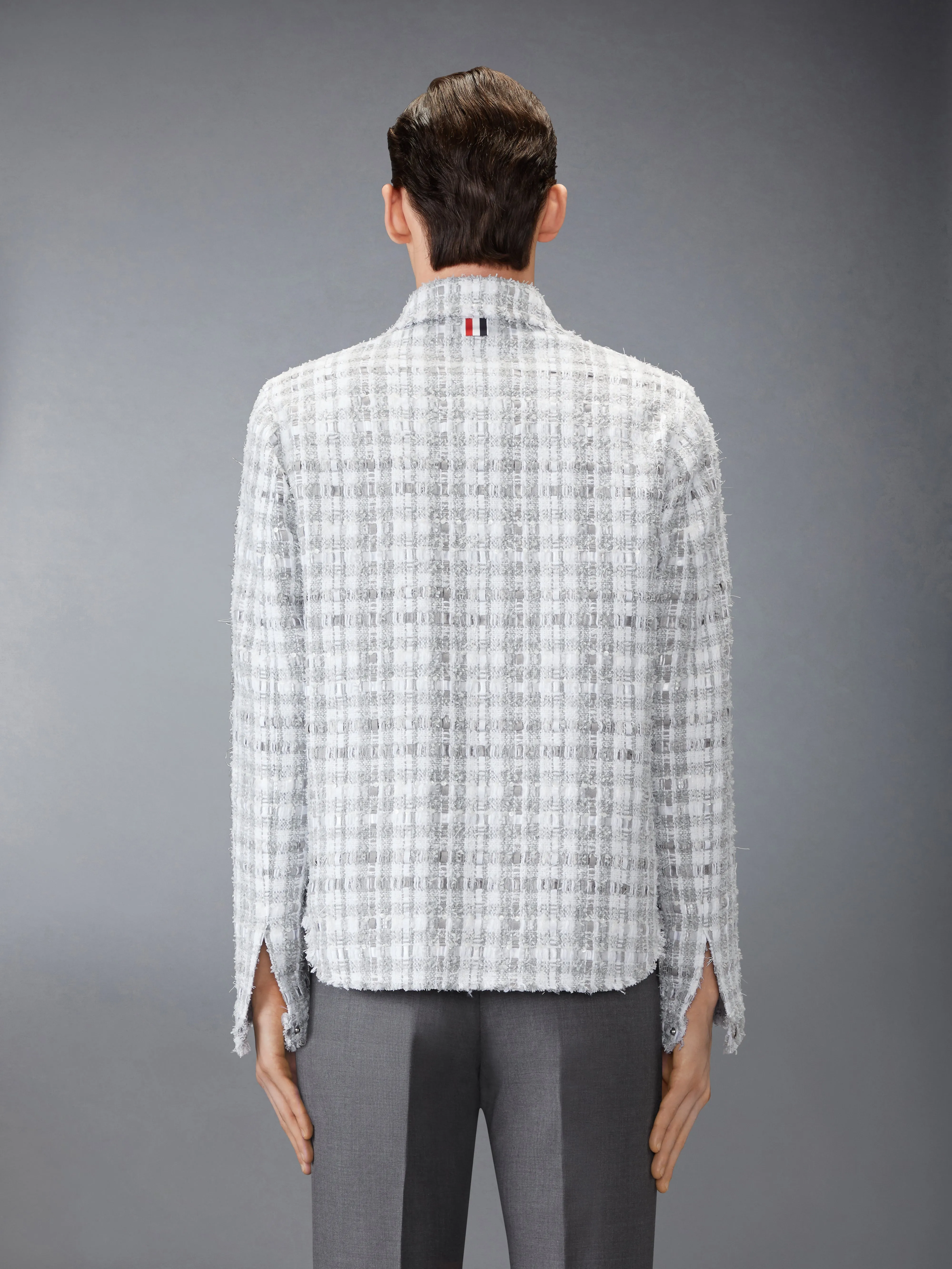 GINGHAM TWEED UTILITY JACKET sold by Thom Browne product image thumbnail 2