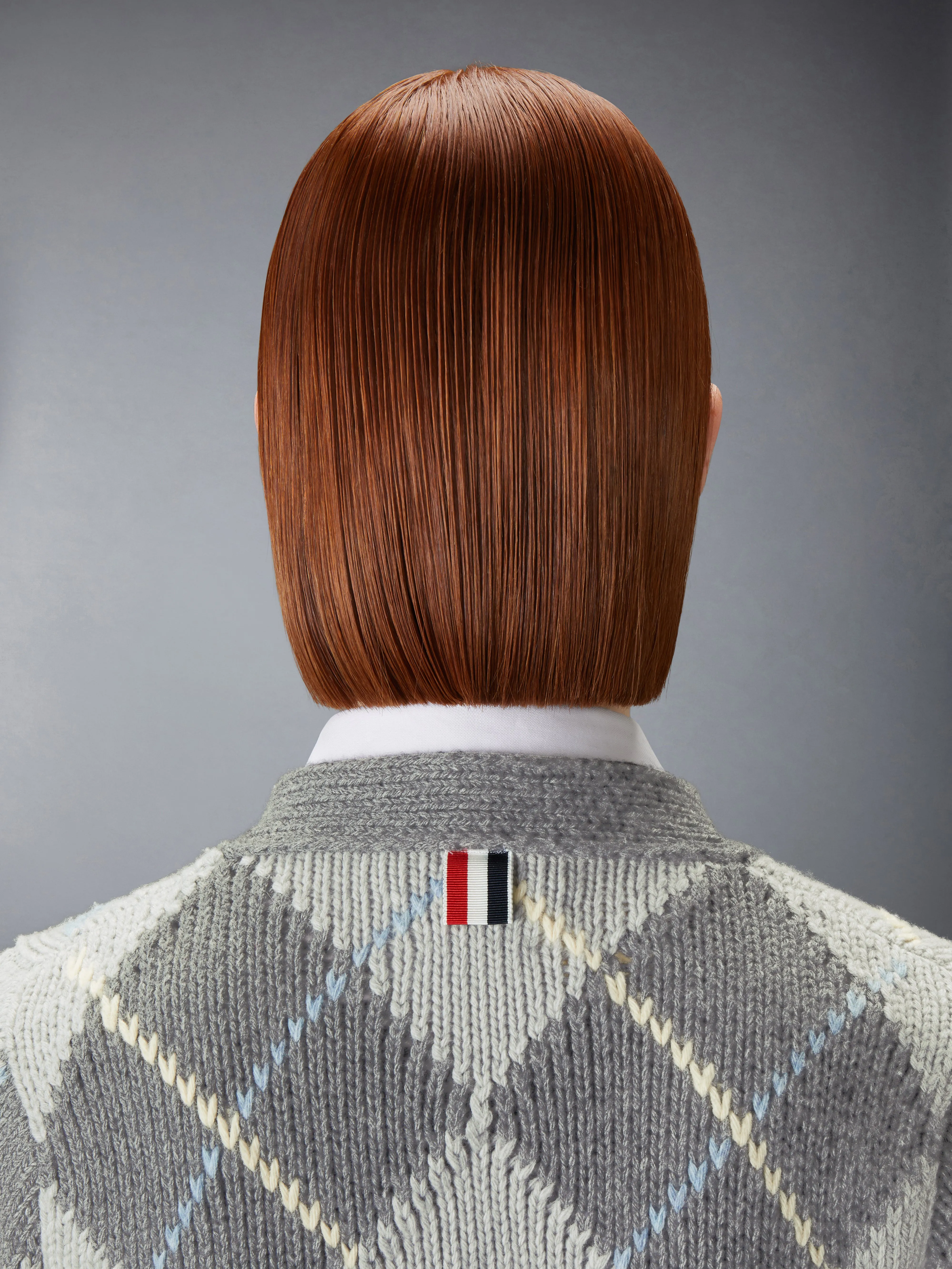 ARGYLE INTARSIA MERINO WOOL SHRUNKEN CARDIGAN sold by Thom Browne product image thumbnail 5