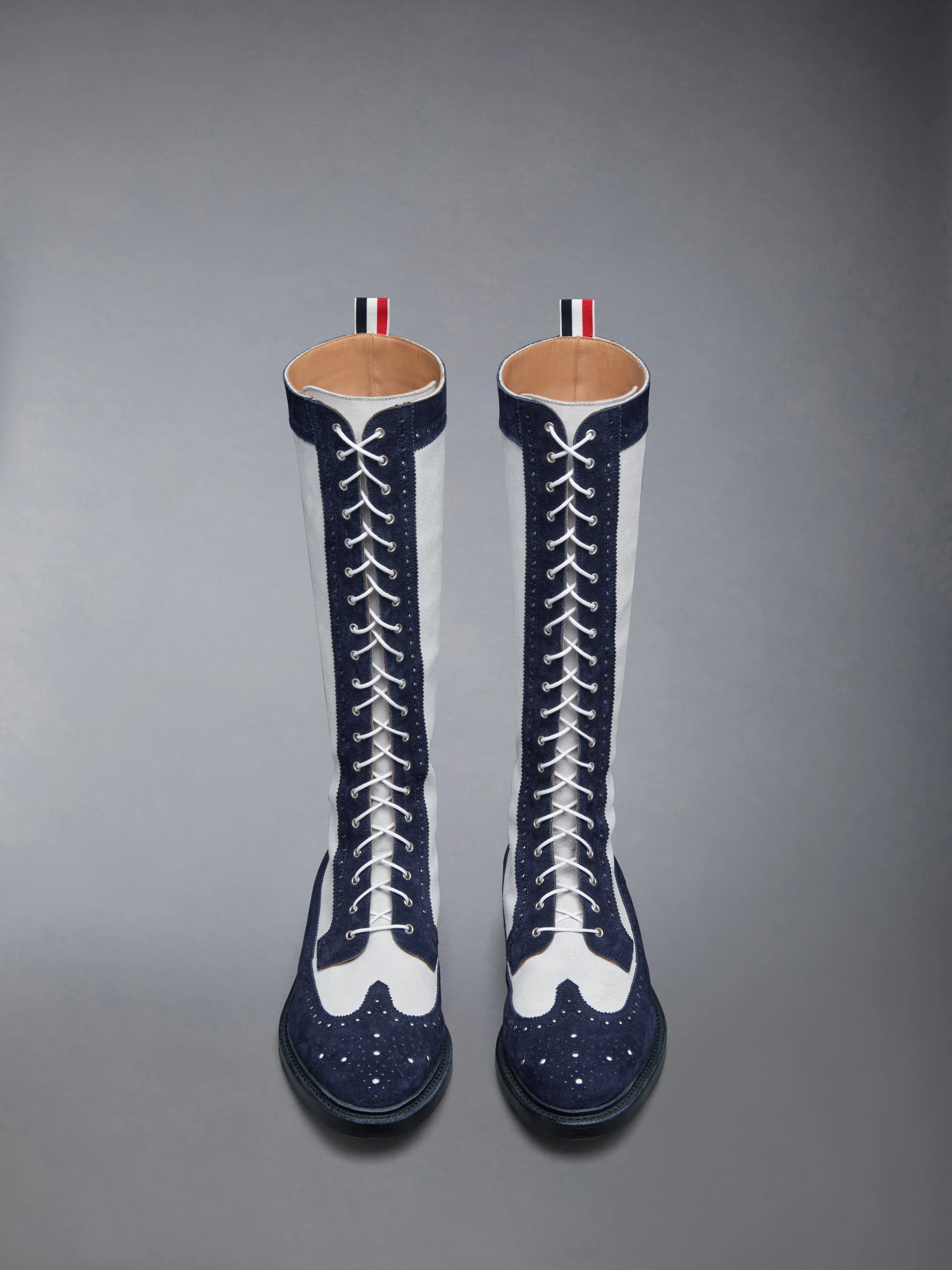 CALF SUEDE KNEE HIGH LONGWING BOOT sold by Thom Browne product image thumbnail 5