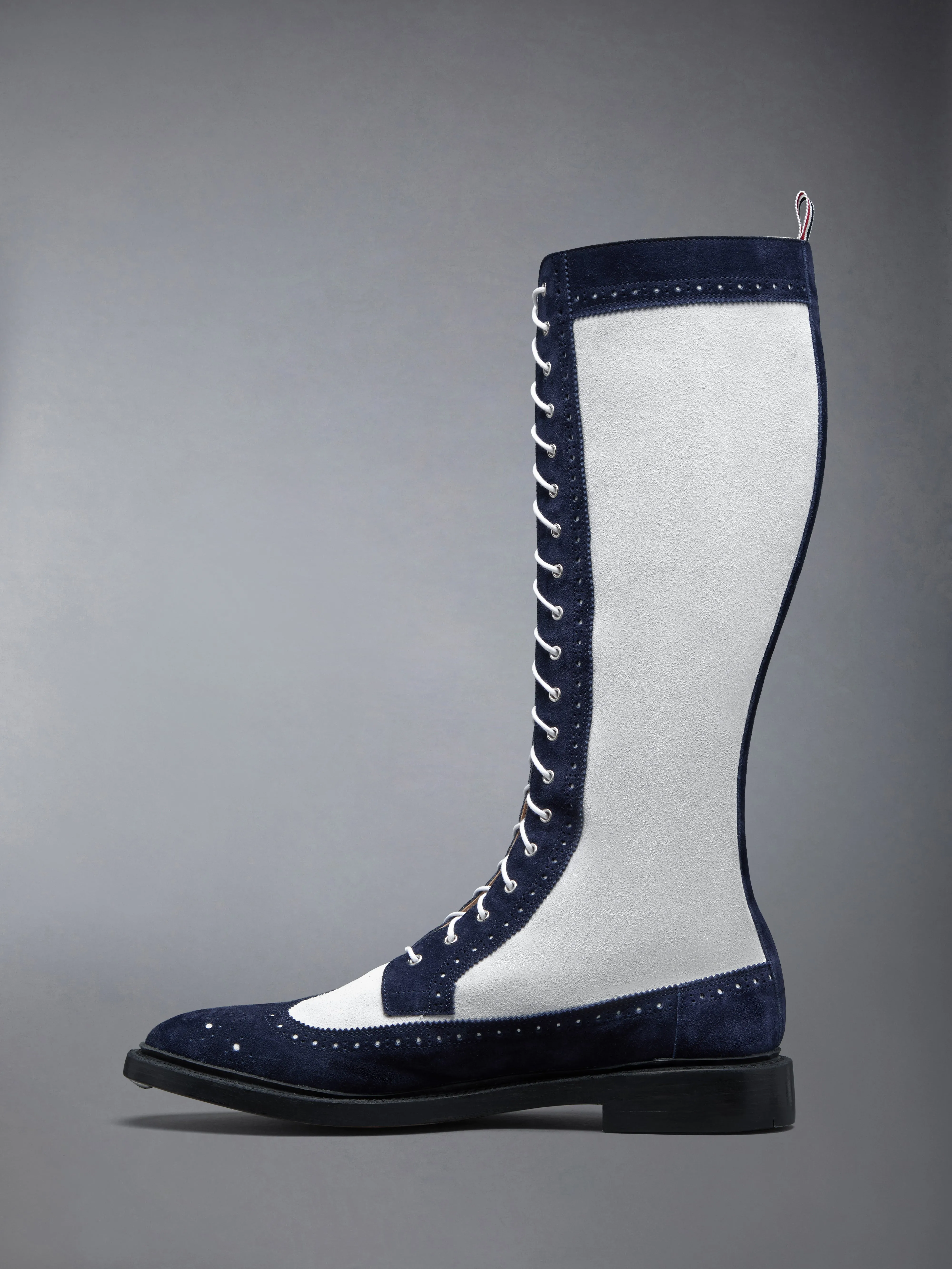 CALF SUEDE KNEE HIGH LONGWING BOOT sold by Thom Browne product image thumbnail 3