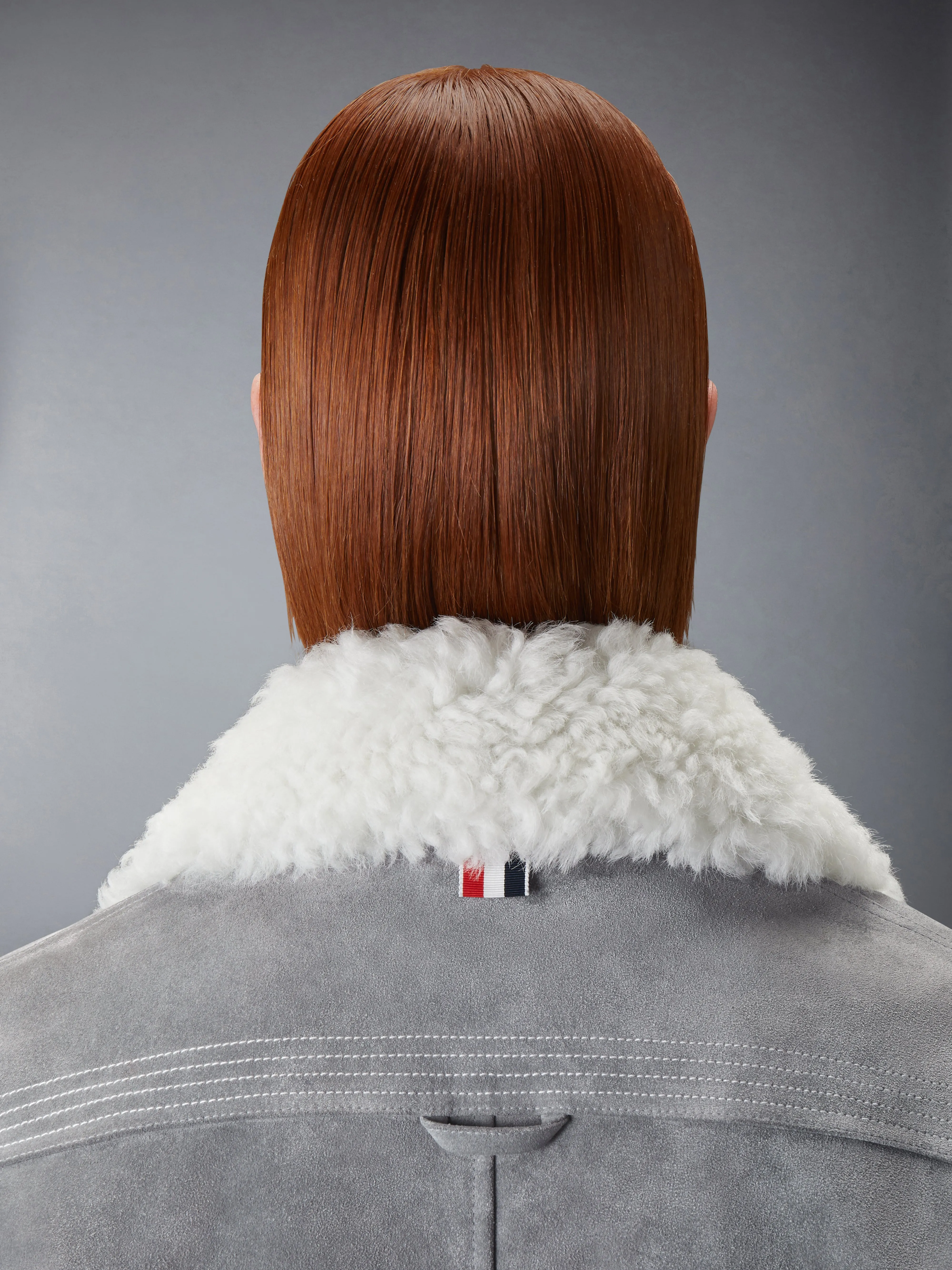 SHEARLING & SUEDE CROPPED FLIGHT JACKET sold by Thom Browne product image thumbnail 5