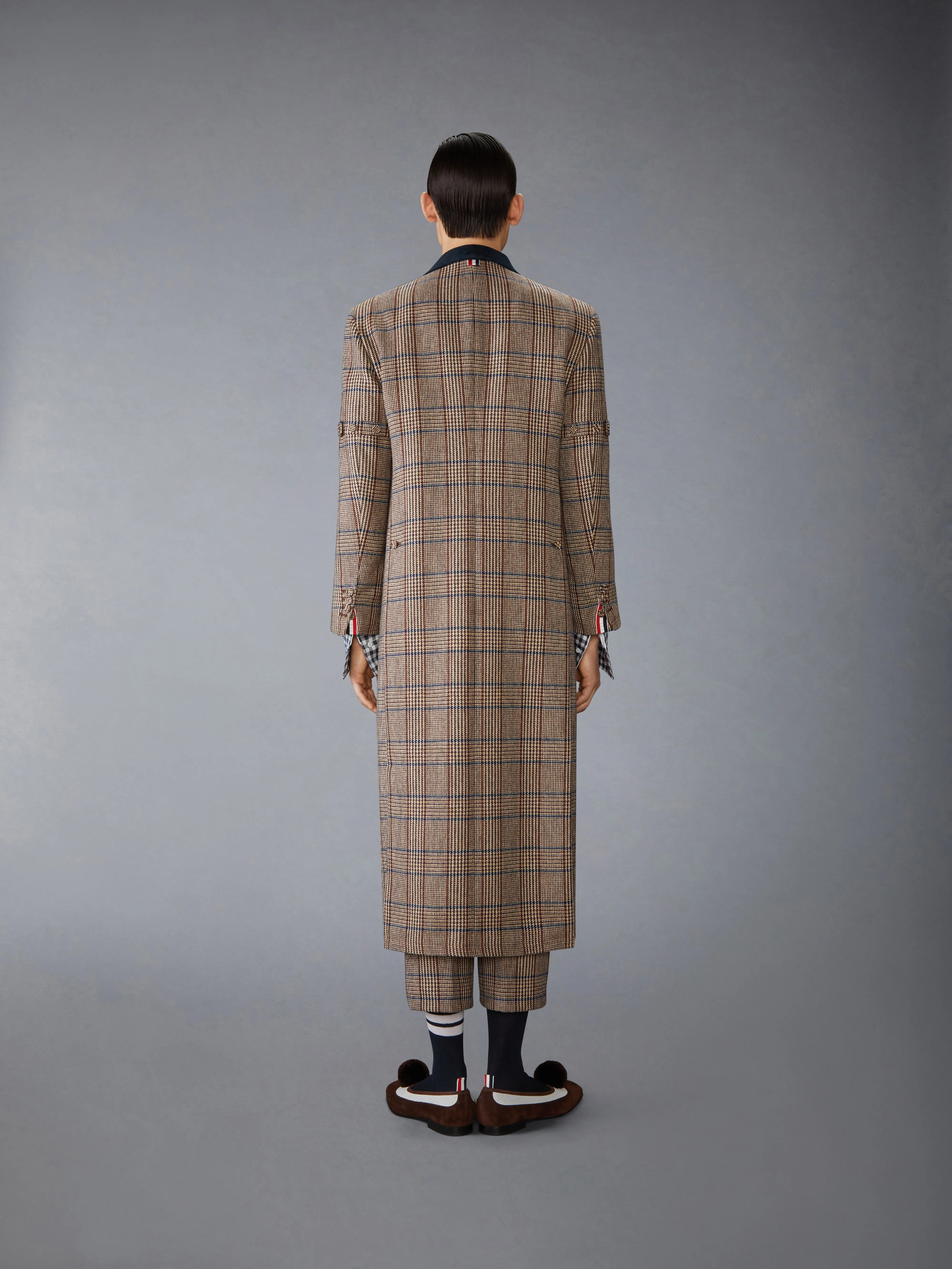 HUNTING TWEED CHESTERFIELD COAT sold by Thom Browne product image thumbnail 3