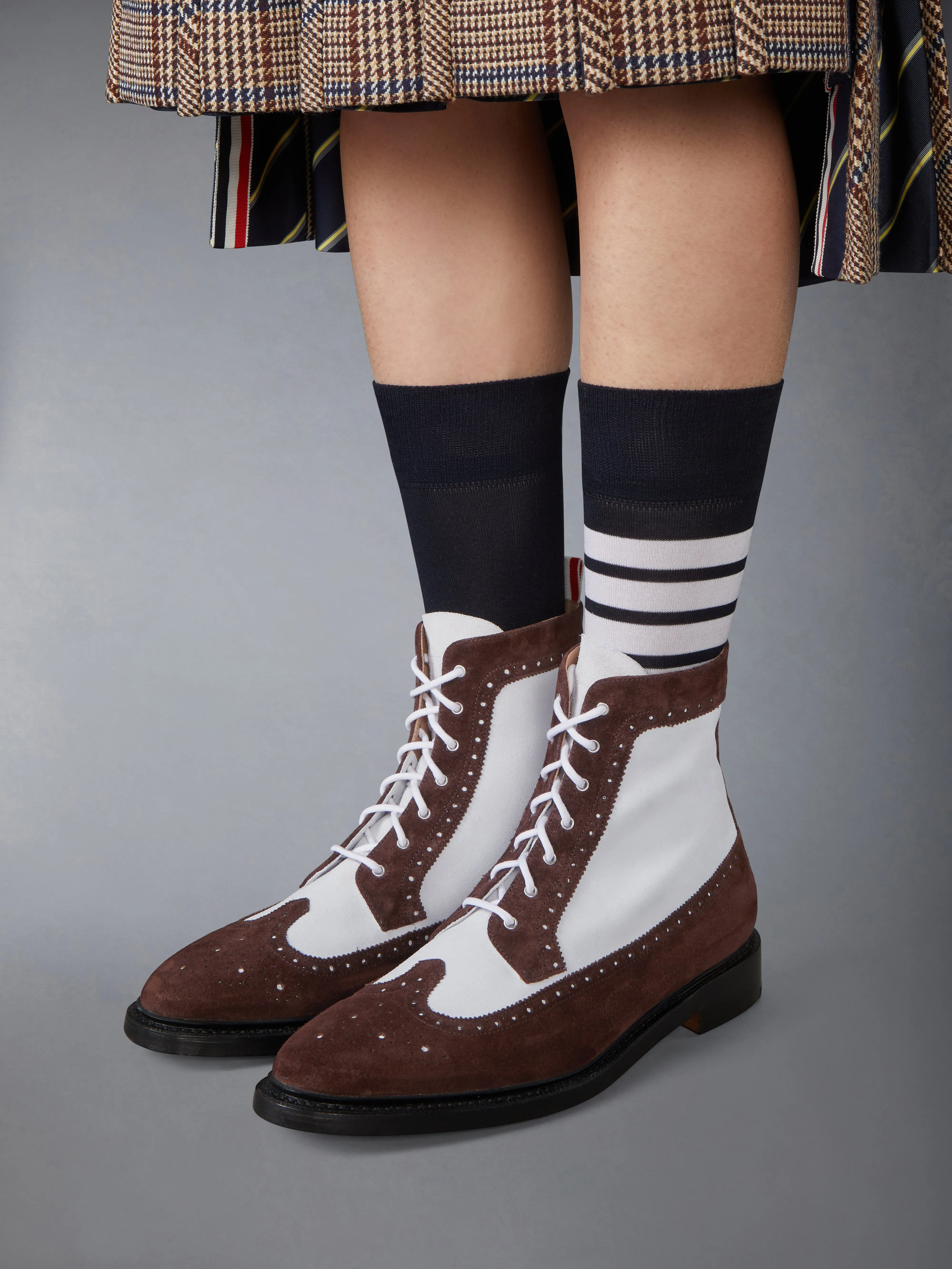 CALF SUEDE LONGWING BOOT sold by Thom Browne product image thumbnail 4