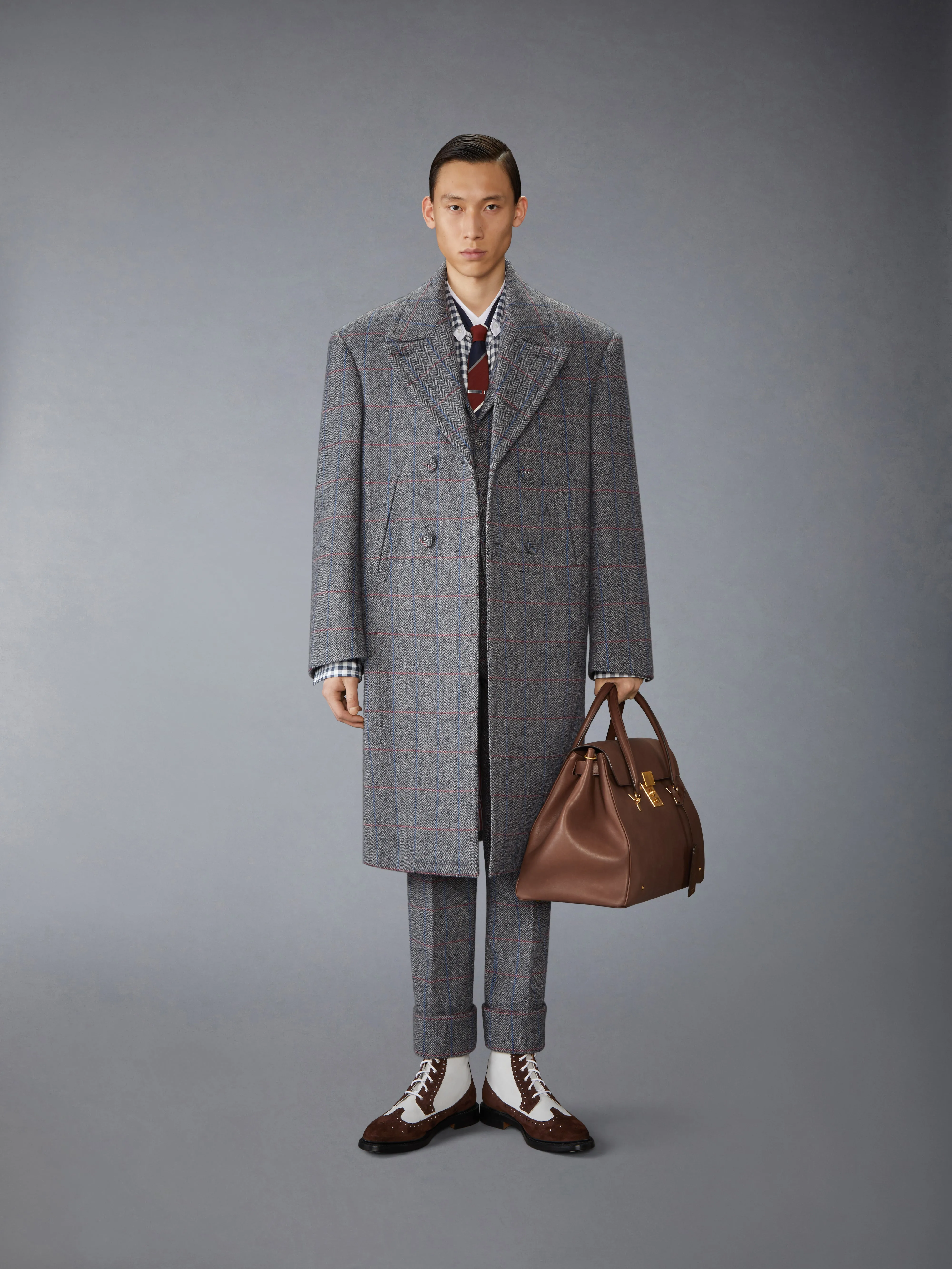 HUNTING TWEED TROUSER sold by Thom Browne product image thumbnail 3