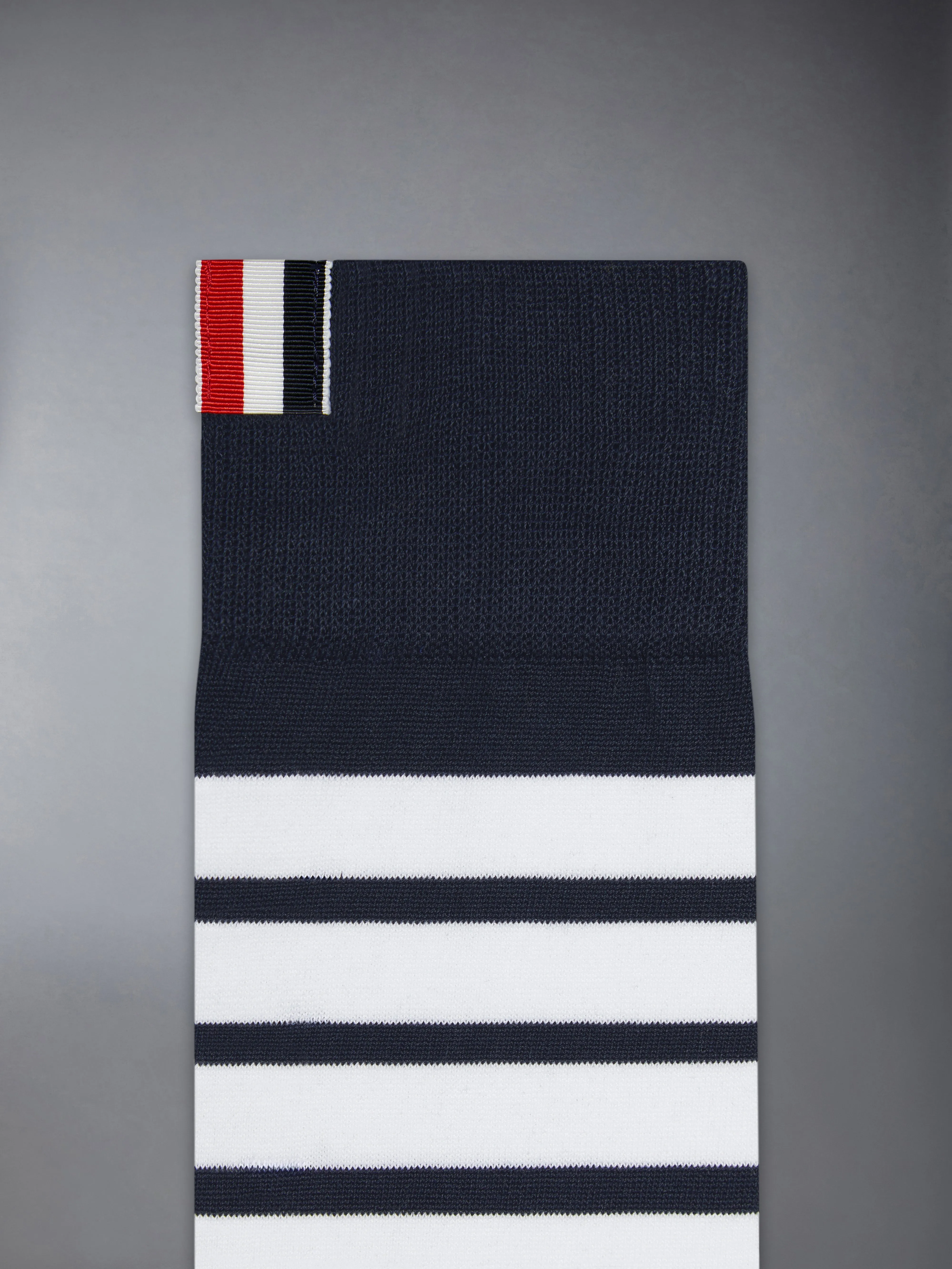 COTTON 4-BAR MID CALF SOCK sold by Thom Browne product image thumbnail 2