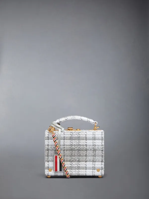 TARTAN TWEED MICRO ATTACHE CASE sold by Thom Browne