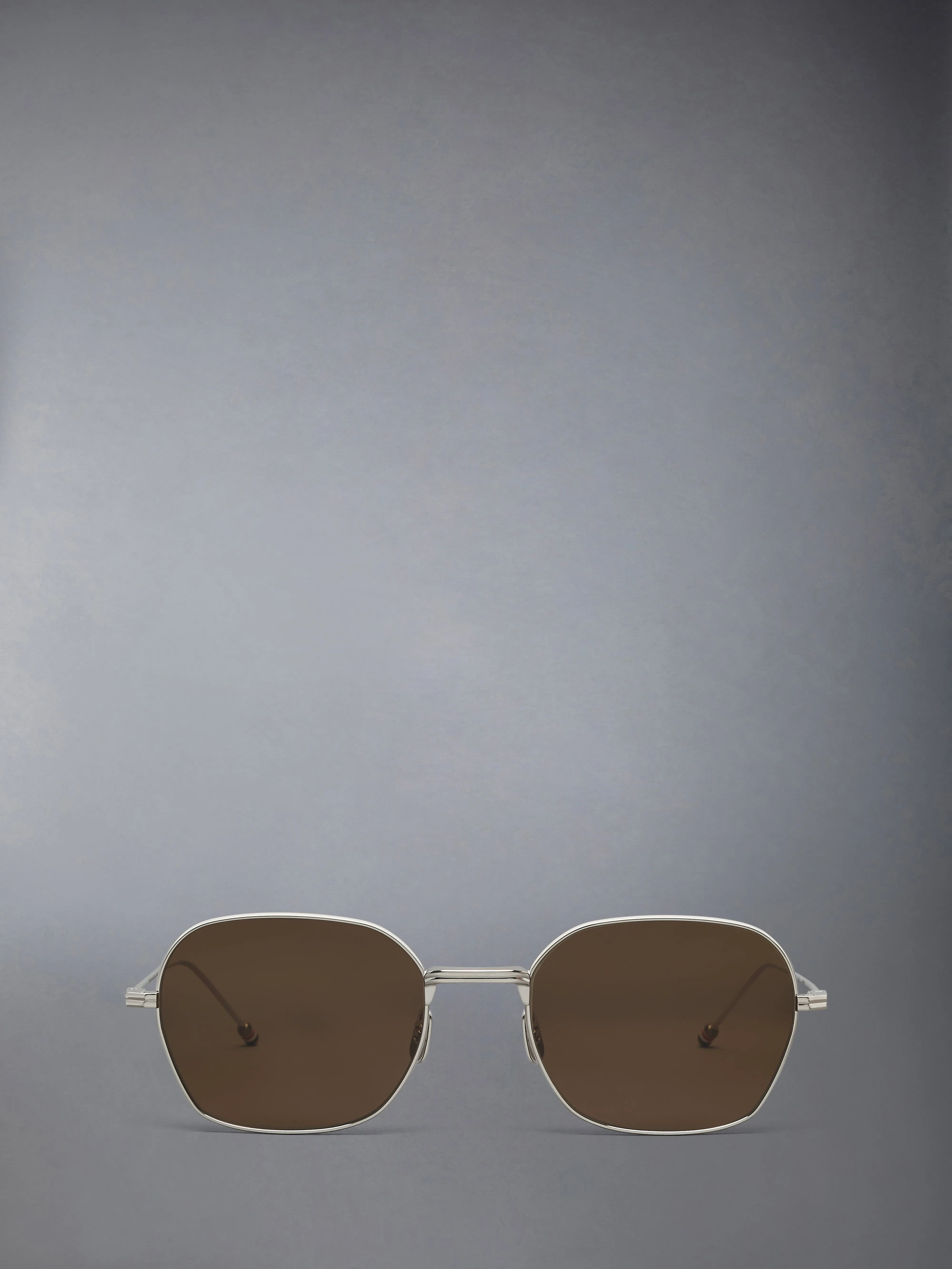 TITANIUM RECTANGULAR SUNGLASSES sold by Thom Browne