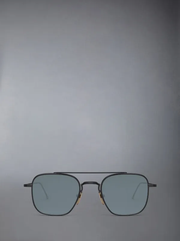 TITANIUM SQUARED AVIATOR SUNGLASSES sold by Thom Browne