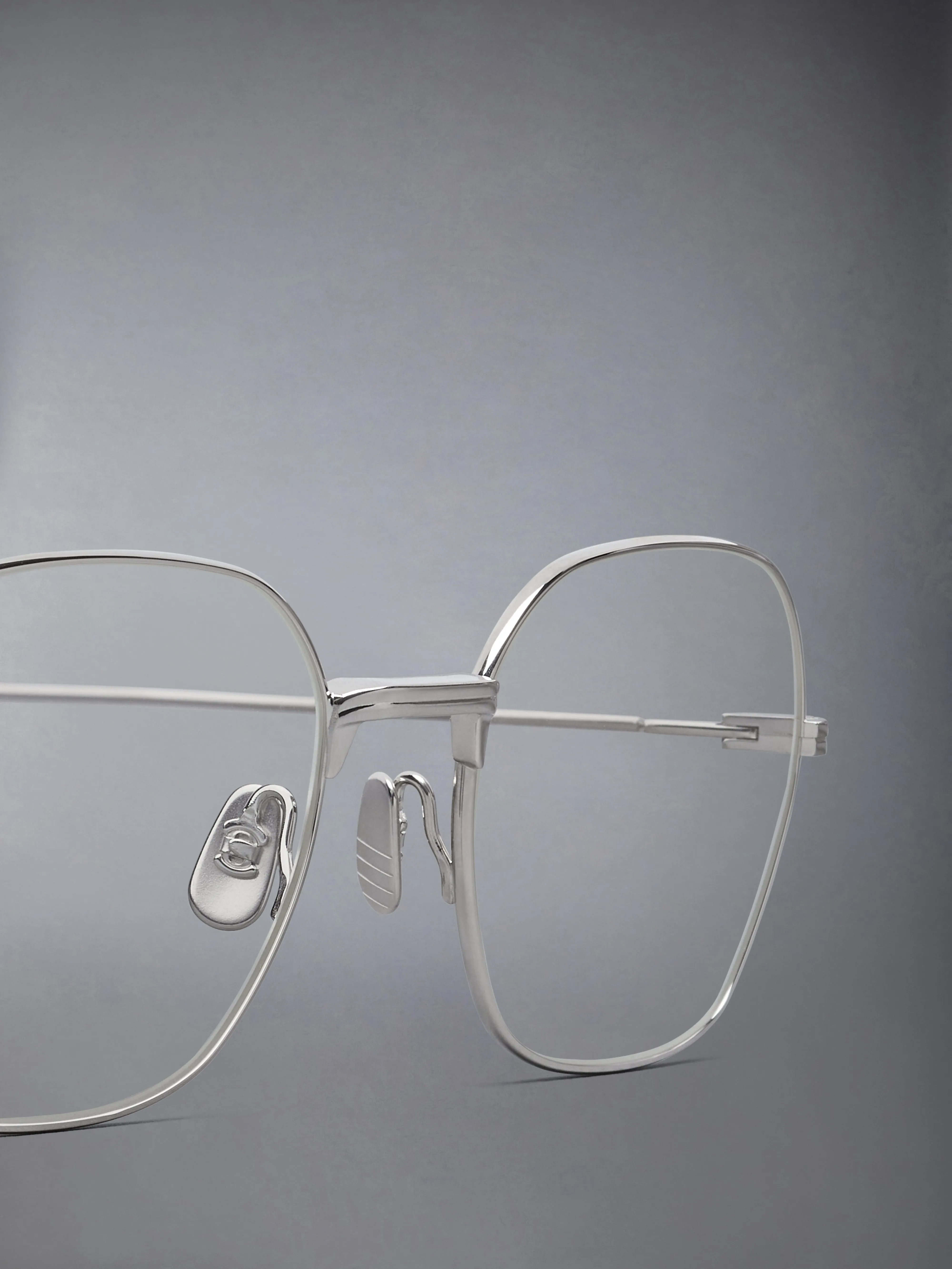 TITANIUM RECTANGULAR EYEGLASSES sold by Thom Browne product image thumbnail 3