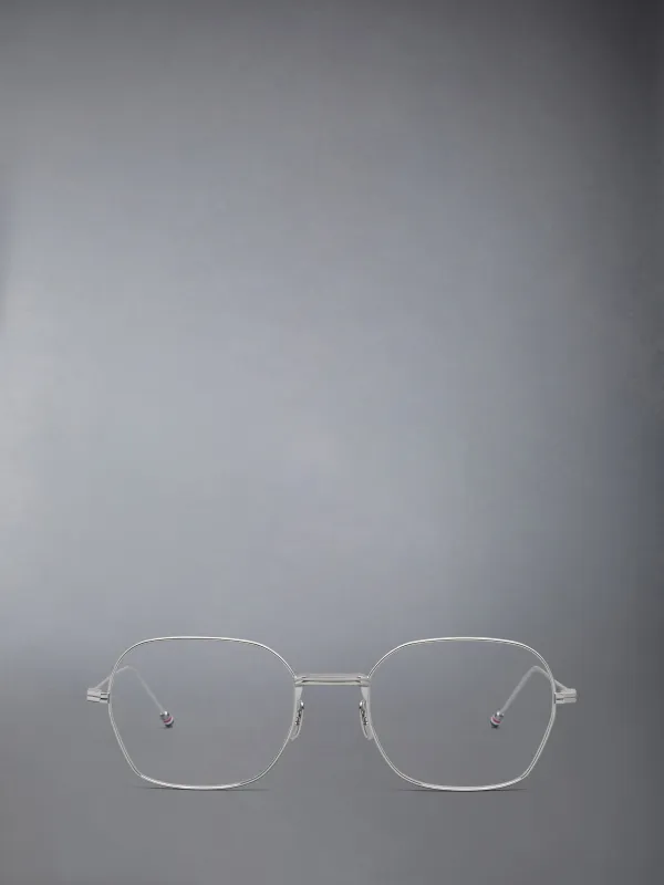 TITANIUM RECTANGULAR EYEGLASSES sold by Thom Browne