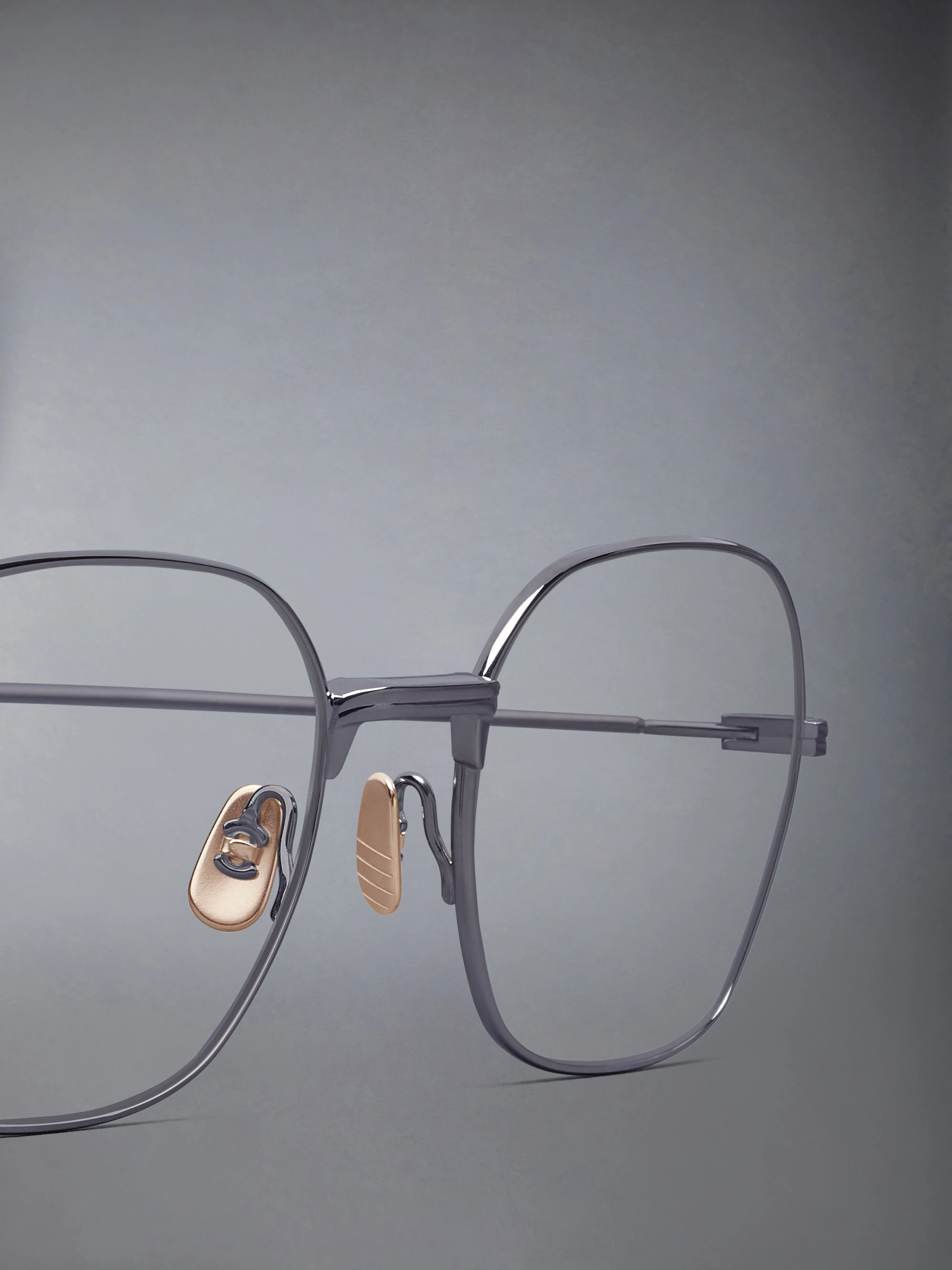 TITANIUM RECTANGULAR EYEGLASSES sold by Thom Browne product image thumbnail 3