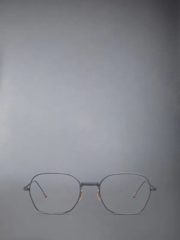 TITANIUM RECTANGULAR EYEGLASSES made by Thom Browne