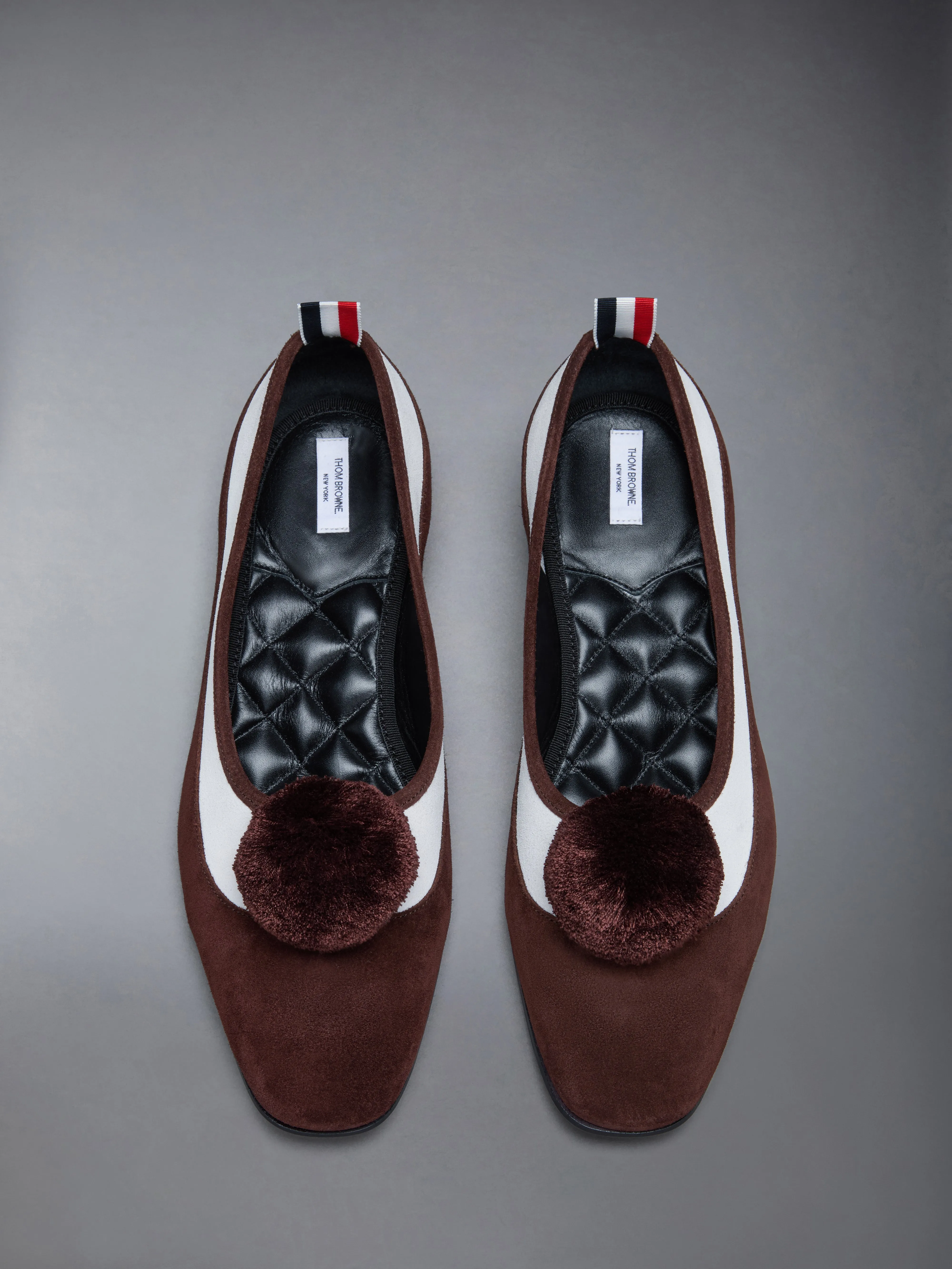 CALF SUEDE POM POM OPERA SPECTATOR BALLERINA sold by Thom Browne product image thumbnail 5