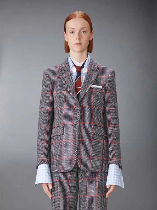 OVERSIZED CHECK HUNTING TWEED ARMBAND SPORTCOAT sold by Thom Browne